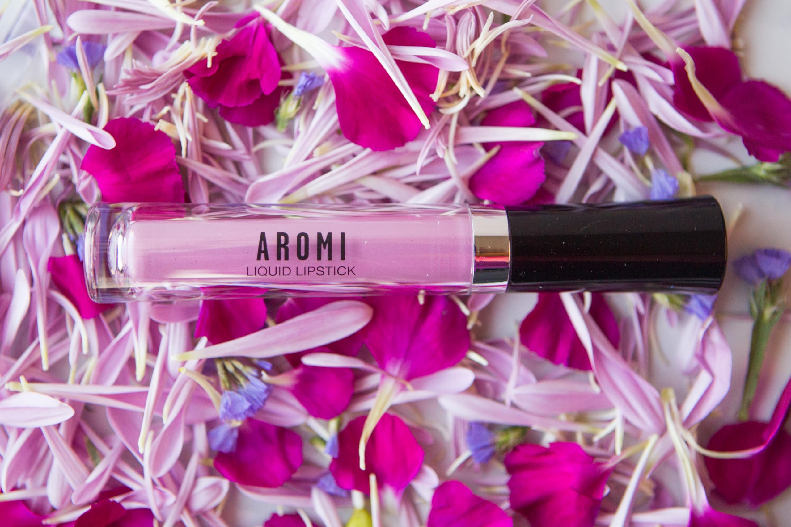 Aromi Matte Liquid Lipstick | Light, Baby Pink Lip Color with Blue Undertones, Long-lasting, Vegan, Cruelty-free, Smudge Proof, Waterproof (Ballet Slipper)