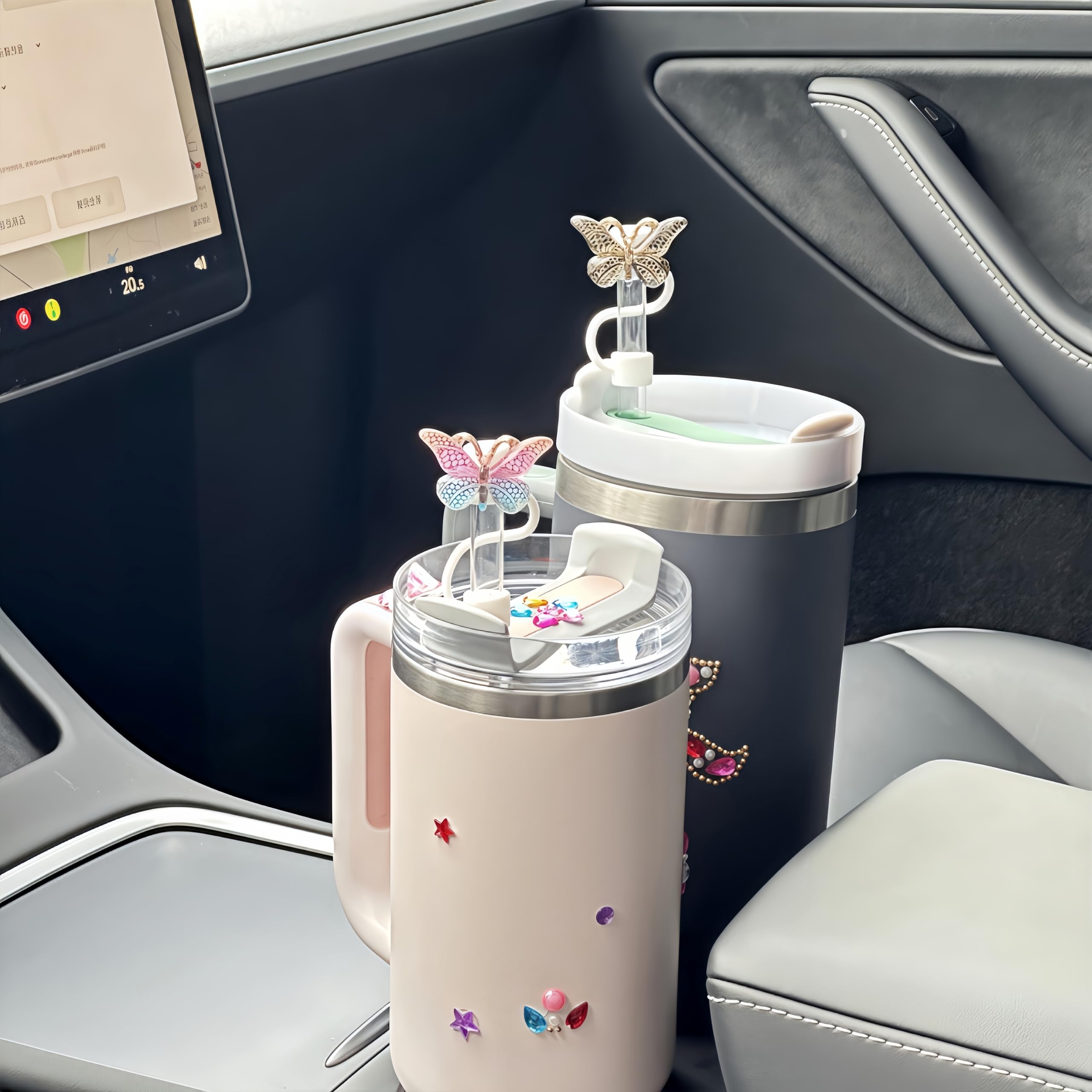 210pcs Water Bottle Stickers and 4pcs Straw Toppers for Stanley