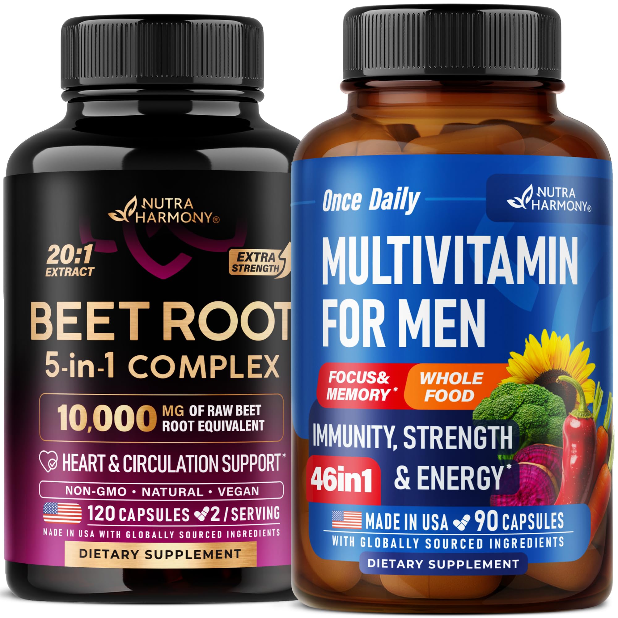 NUTRAHARMONY Beet Root & Multivitamin for Men Capsules