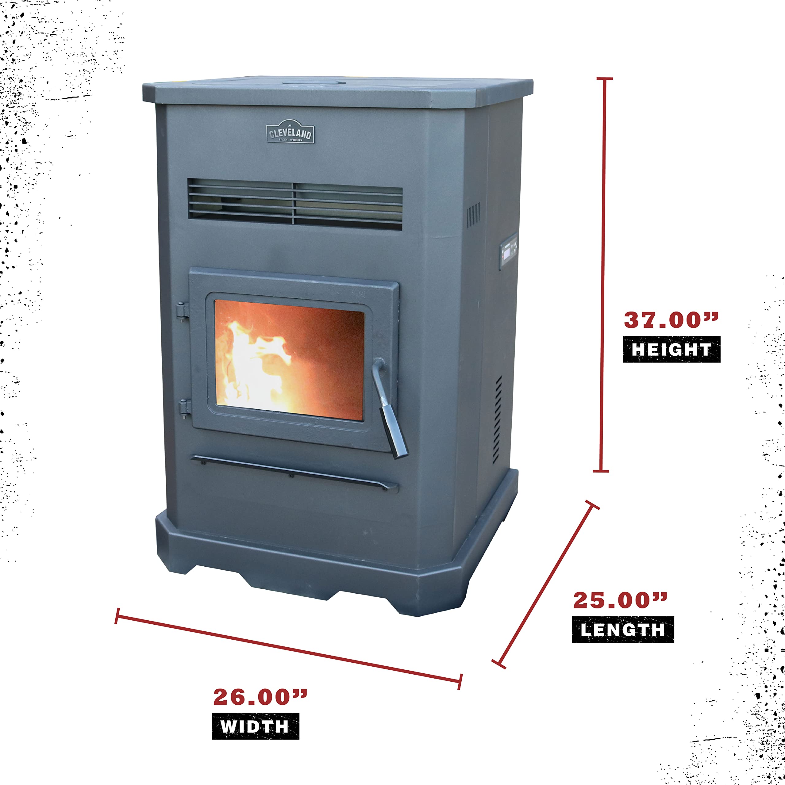 Mr. Heater Cleveland Iron Works No.205 Large Pellet Stove 2500 Sq Ft