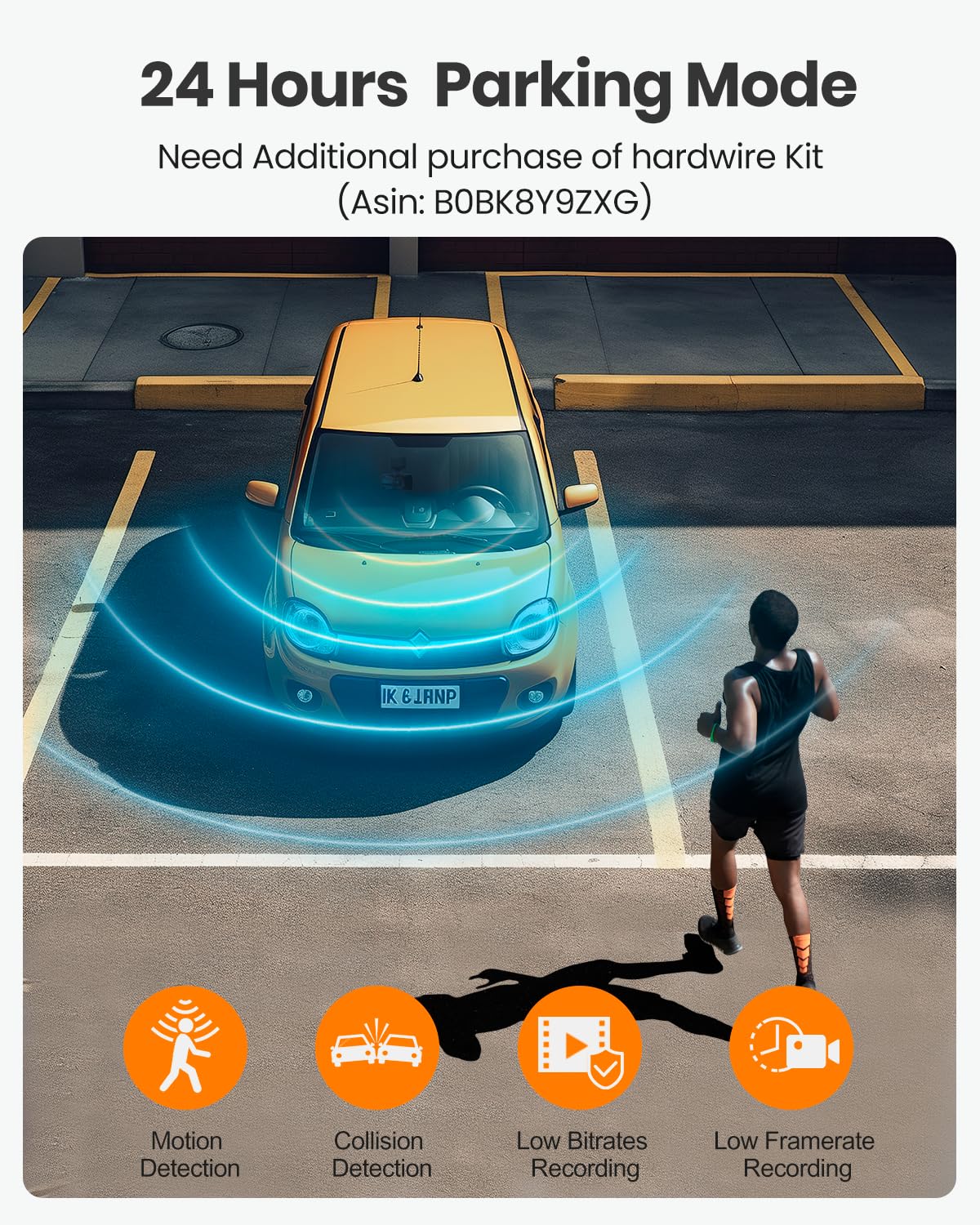 YEECORE Dash Cam Front and Rear, Real 4K+1080P Dual Dash Cam, Built-in WiFi GPS, 3.3 Inch Eye-Care Screen, HDR Night Vision, 24H Parking Mode, 157°Wide Angle Dash Camera for Cars, Loop Recording