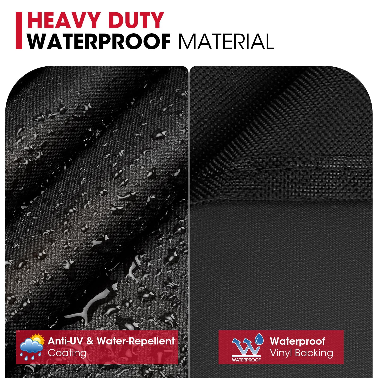Unicook Grill Cover 55 Inch for Outdoor Grill, Heavy Duty, Waterproof, Fade Resistant, BBQ Cover with Handles/Straps/Air Vents, Compatible with Weber Charbroil Nexgrill Gas BBQs etc