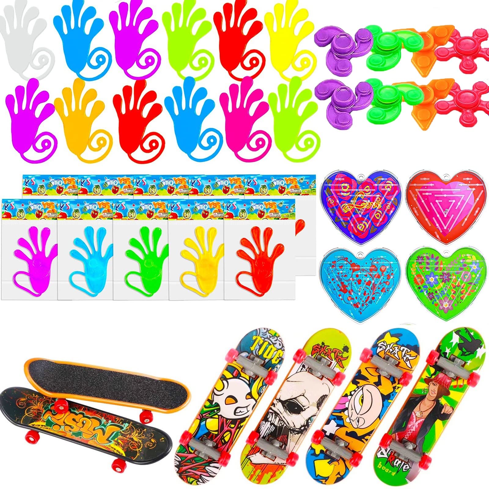 116 Pcs Pop Party Favors for Kids, Fidget Treasure Box Toys, Classroom Prizes, Pinata Filler Goody Bag Stuffers, Treasure Chest, Carnival Prize Box Toys for Boys Girls, Easter Basket Eggs Fillers