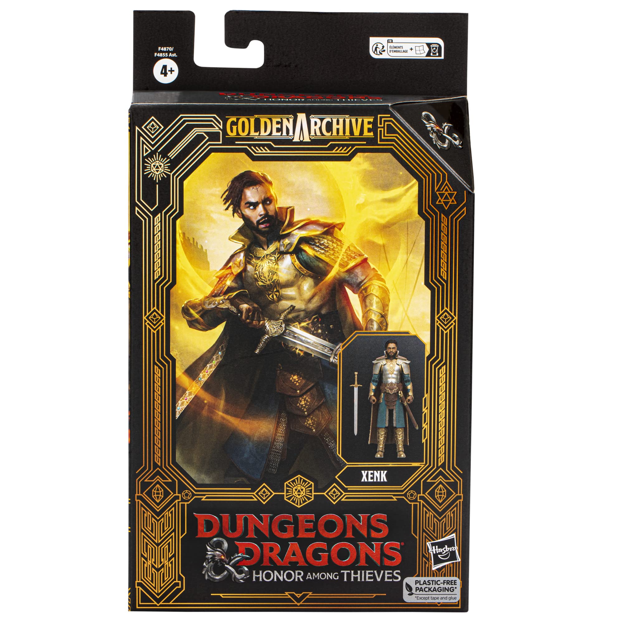 Dungeons & Dragons Hasbro Honor Among Thieves Golden Archive Xenk Collectible Figure 6-Inch Scale D&D Action Figures