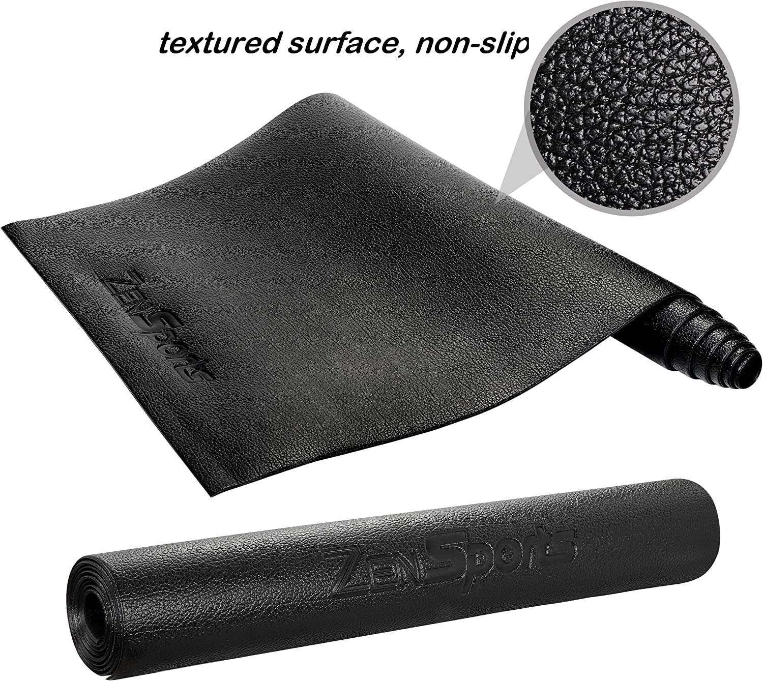 ZENY Exercise Equipment Mat 96''x38'', Exercise Bike, Elliptical, Treadmill Mat, Bike Trainer Pad for Gym Equipment Floor Protector