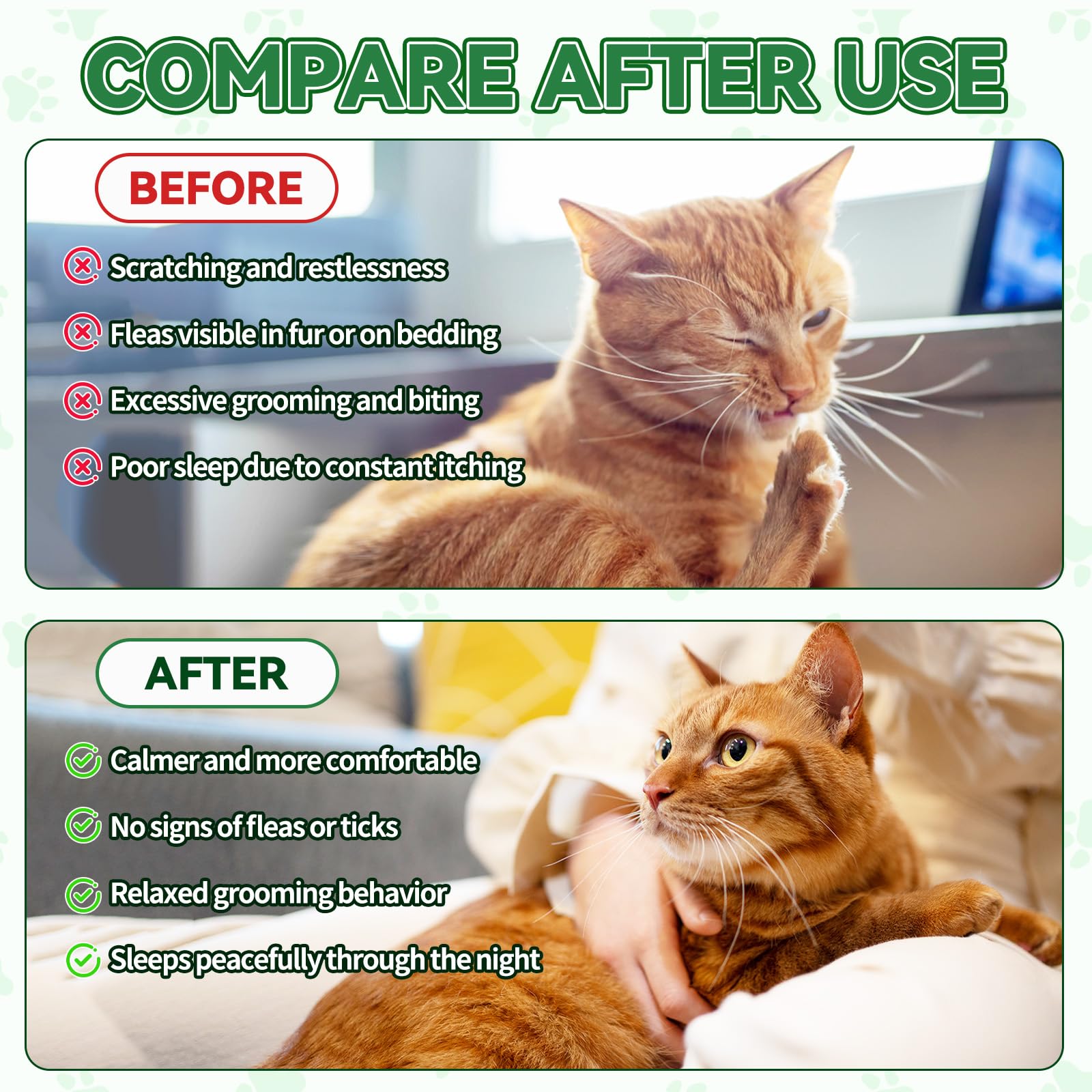Flea & Tick Support for Cats 500 Crunchy & Creamy Chews Flea & Tick Support for Cats – Natural Herbal Drops with Multivitamin