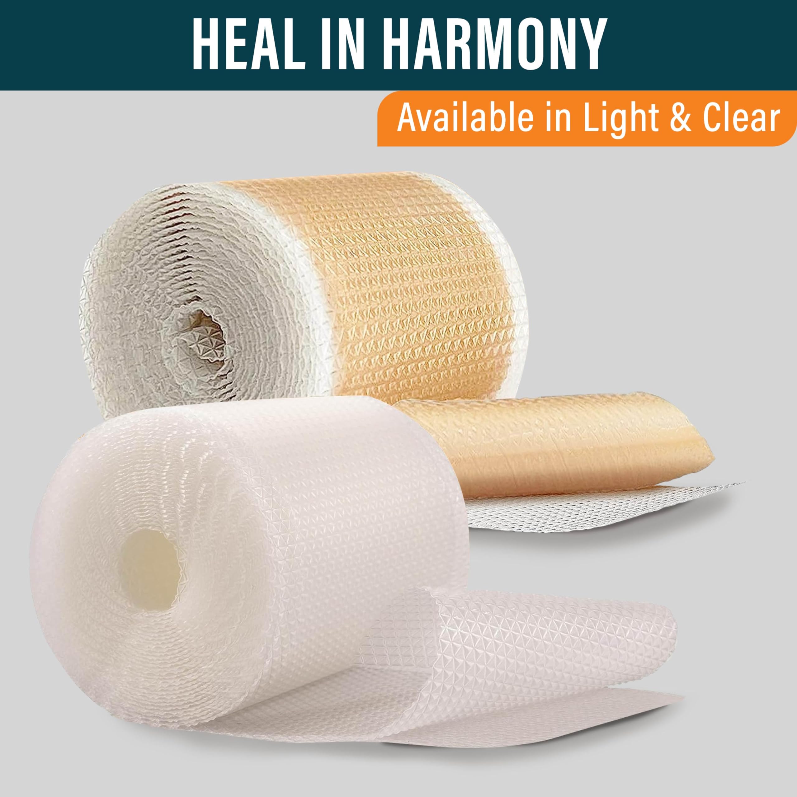 NUVADERMIS Silicone Scar Tape for Surgical Scars - 120" x 1.5" Roll - Extra Long Medical Grade Silicone Scar Tape for C-Section, Tummy Tuck, Keloid, and Surgical Scars - Reusable Tape Strips - 1 Pack