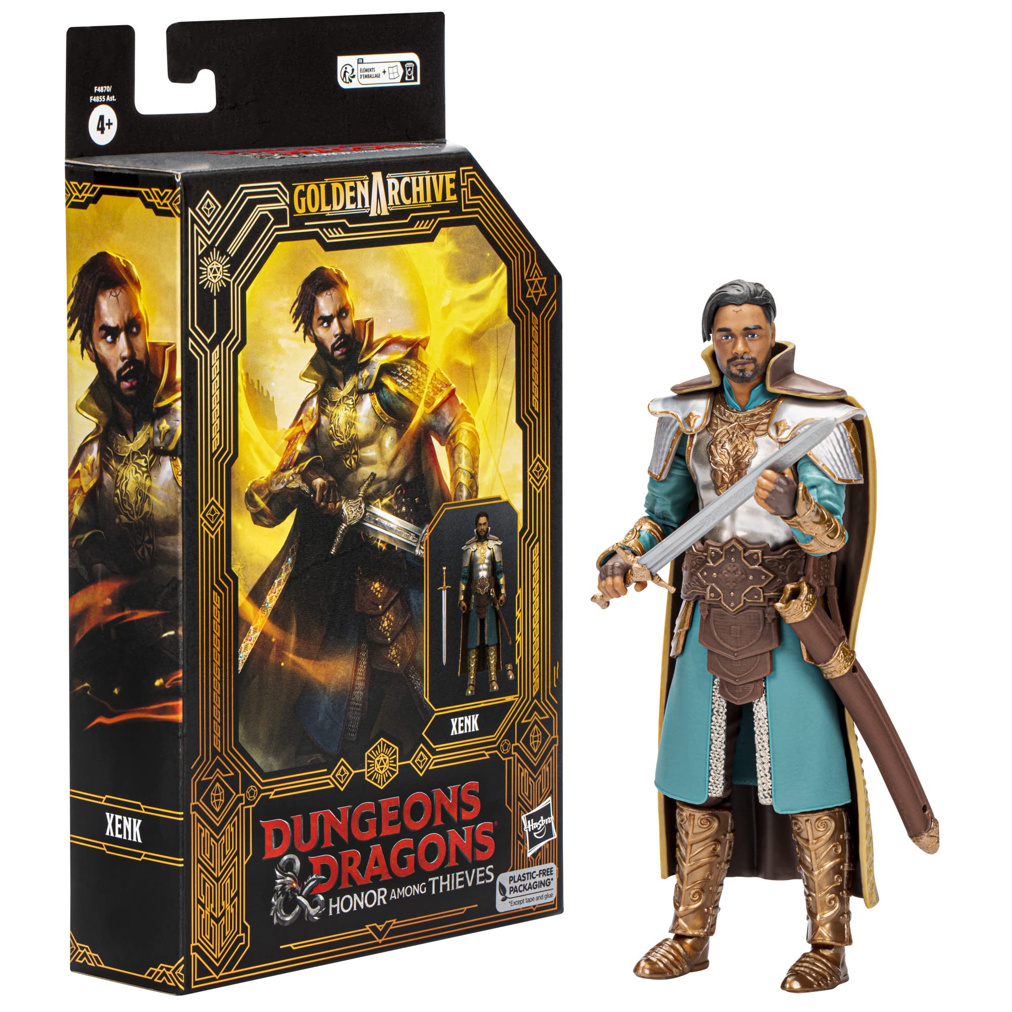 Dungeons & Dragons Hasbro Honor Among Thieves Golden Archive Xenk Collectible Figure 6-Inch Scale D&D Action Figures