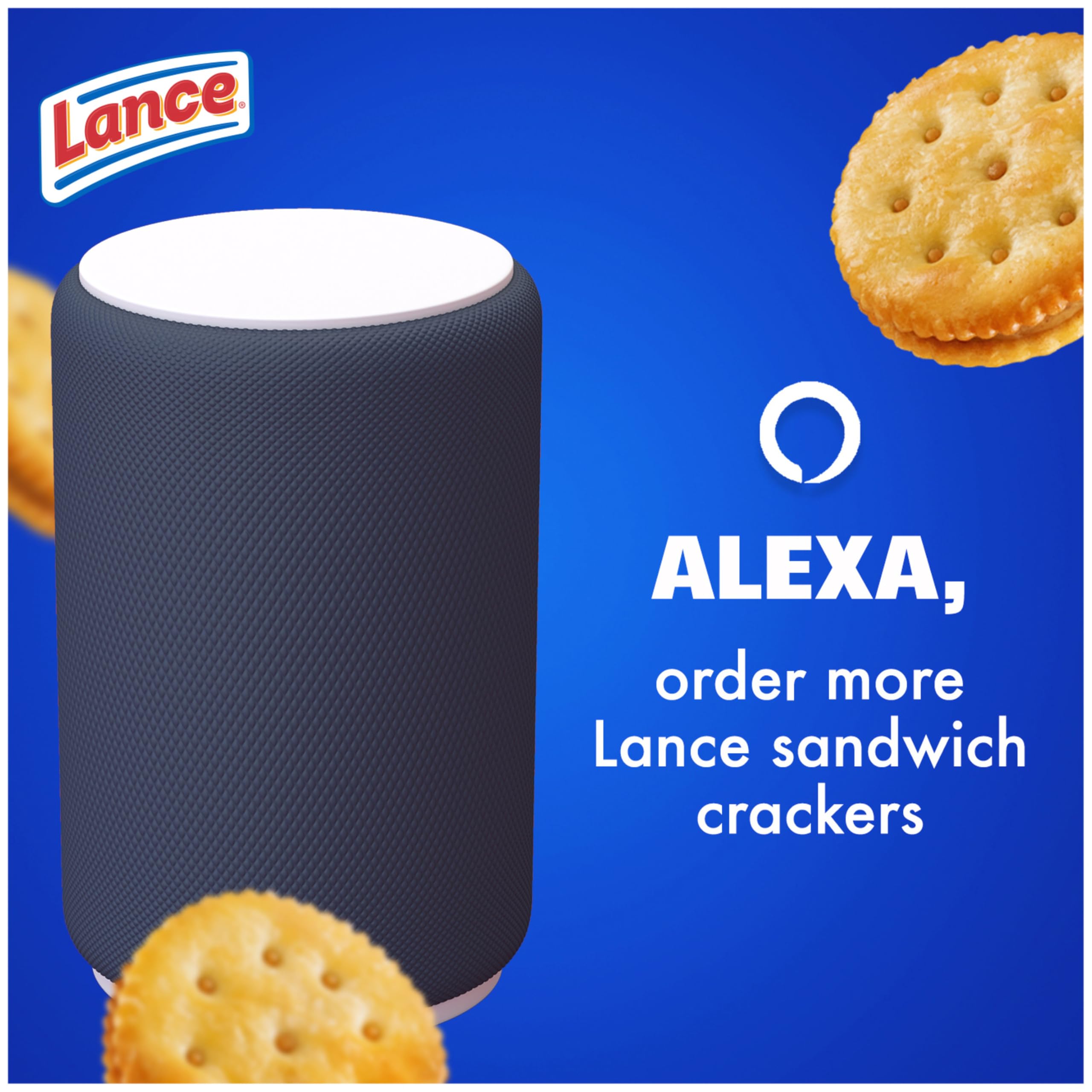 Lance Sandwich Crackers, Toasty Peanut Butter, 20 Individually Wrapped Packs, 6 Sandwiches Each