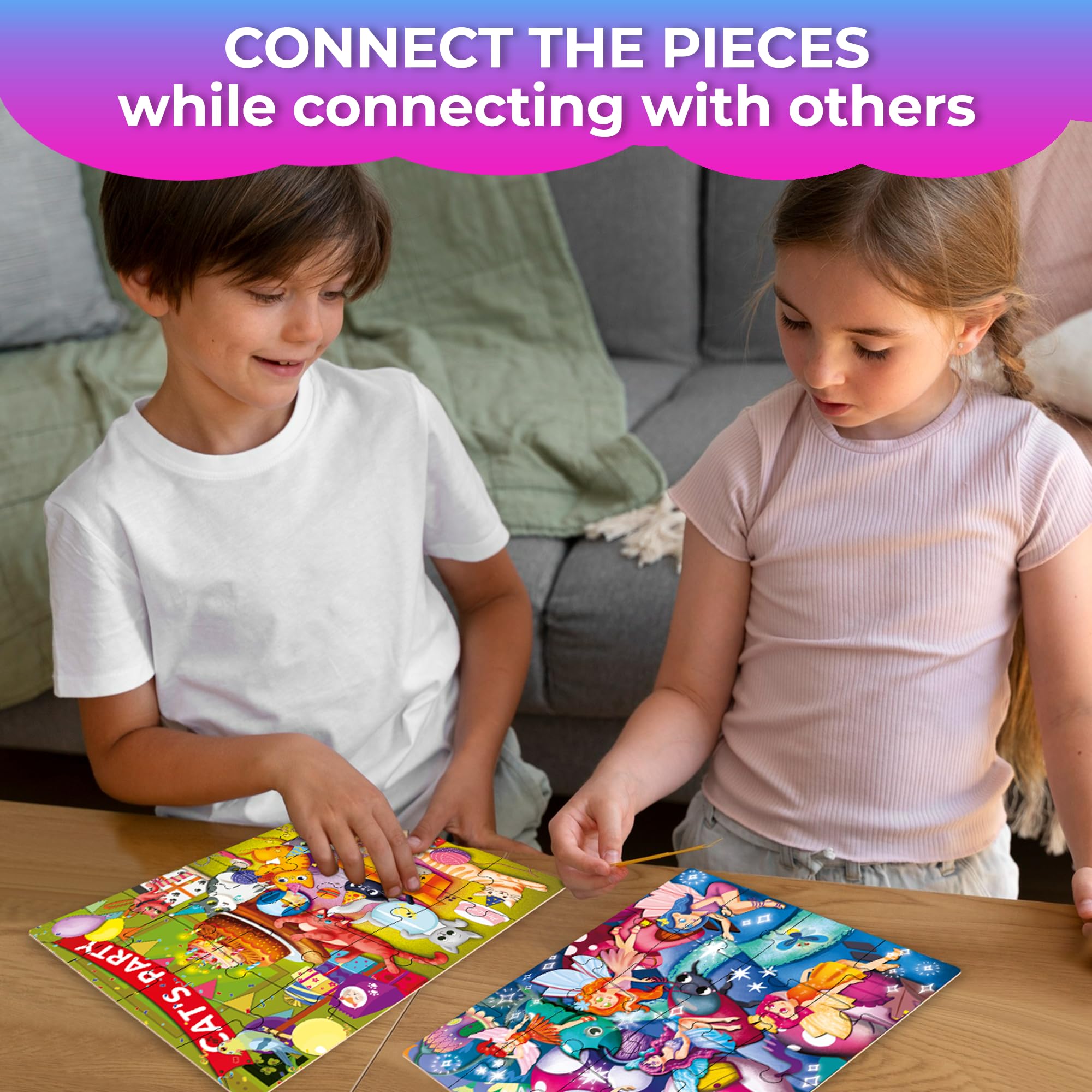 QUOKKA Puzzles for Toddlers 2-4 - MEGASET 4x32 Pcs Jigsaw Toddler Puzzles Ages 3-5 - Unicorn Princess Puzzles Games for Kids Ages 3 4 5 - Educational Children Toys - Preschool Puzzles Gifts for Girls