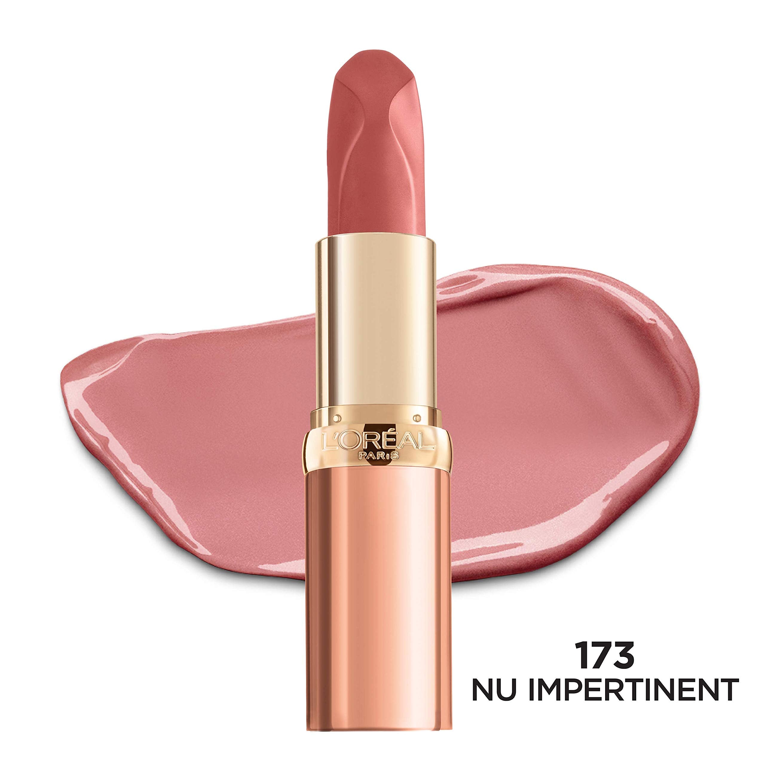 L'Oreal Paris Colour Riche Les Nus Lipstick, Nu Impertinent, 0.13 Oz.