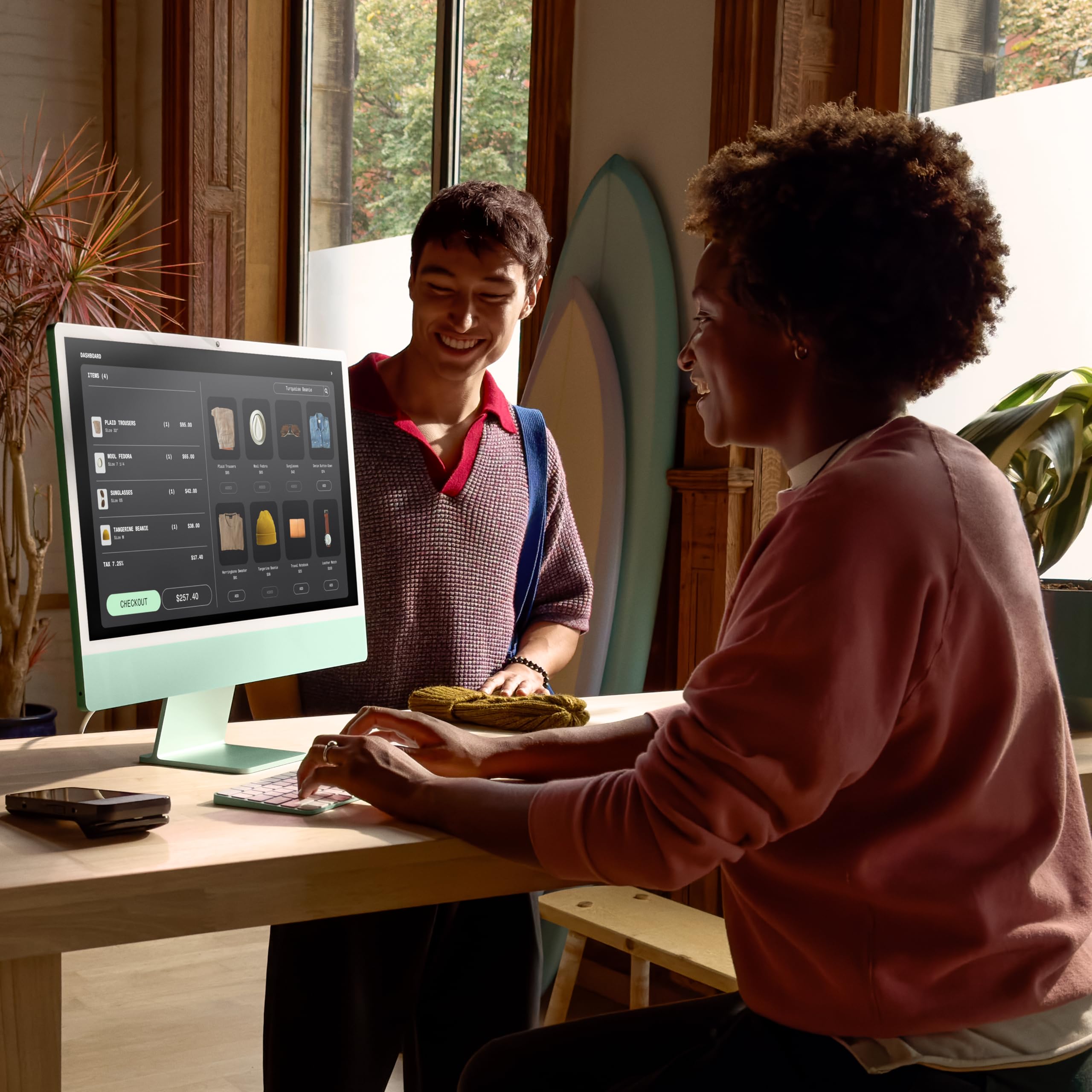 Apple 2024 iMac All-in-One Desktop Computer with M4 chip with 10-core CPU and 10-core GPU: Built for Apple Intelligence, 24-inch Retina Display, 16GB Unified Memory, 256GB SSD Storage; Silver
