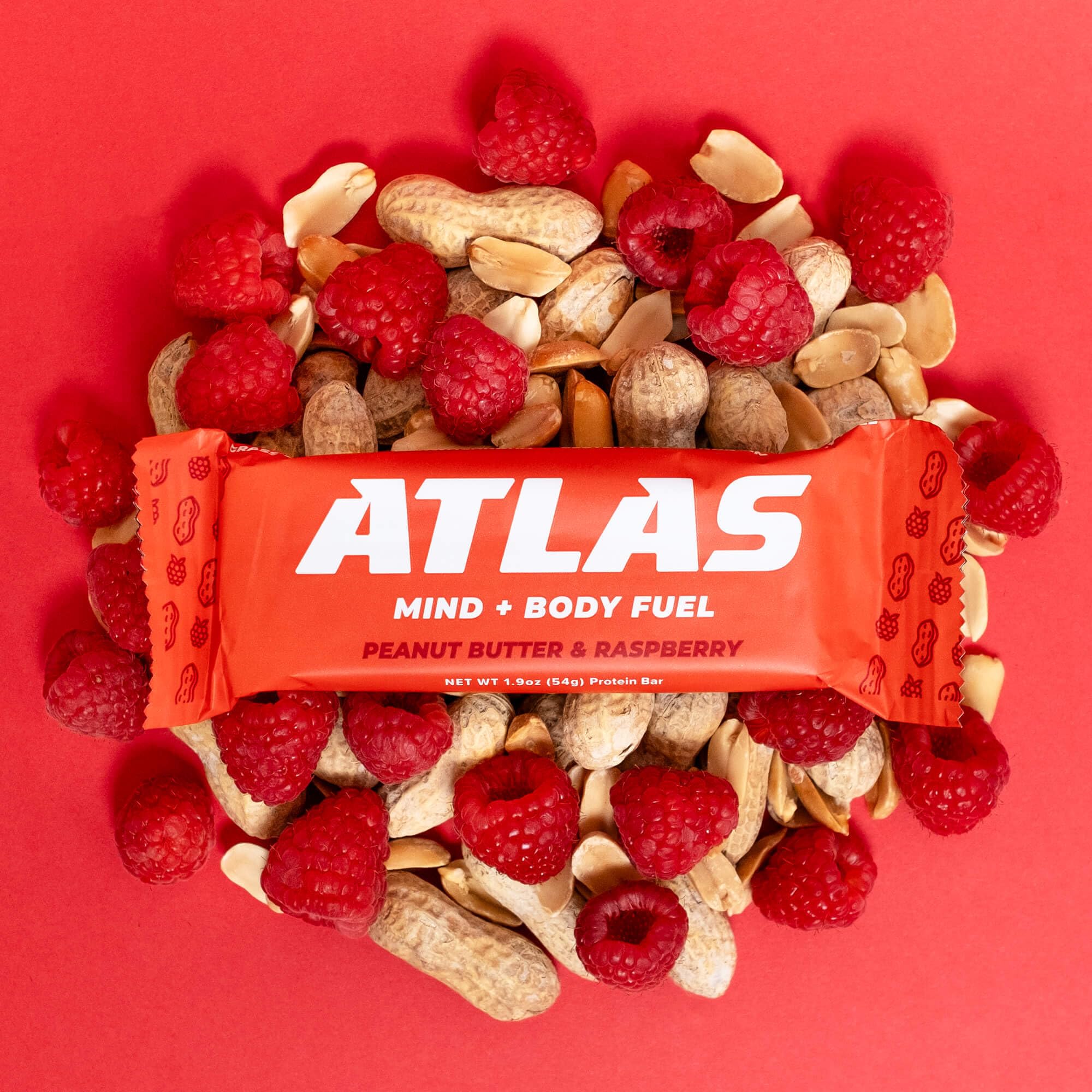 Atlas Protein Bar, 20g Protein, 1g Sugar, Clean Ingredients, Gluten Free (Whey Variety, 12 Count (Pack of 1))