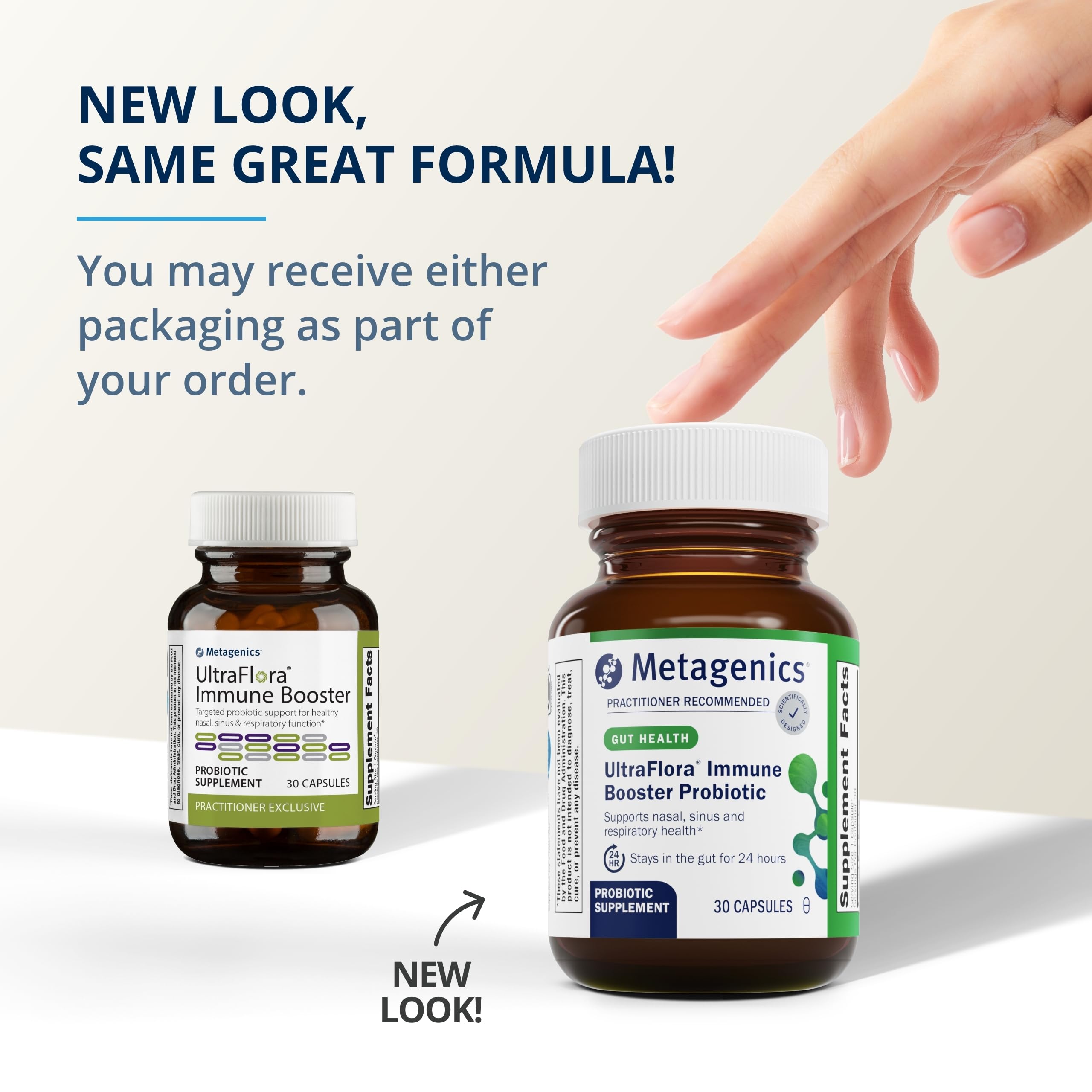Metagenics UltraFlora Immune Booster - Daily Probiotic - Healthy Nasal, Sinus, & Respiratory Function* - 30 Count