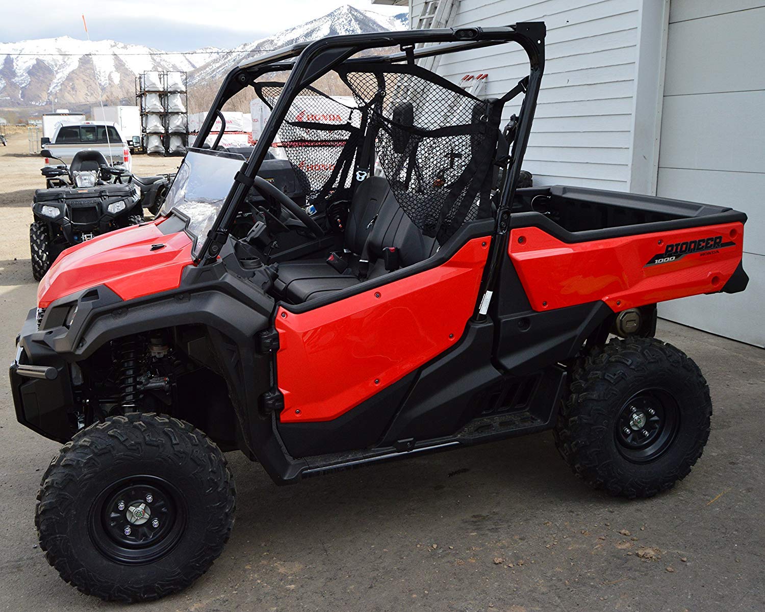 Honda Pioneer 1000 / 1000-5 Half Windshield by Clearly Tough | SCRATCH RESISTANT | Easy on and off | Premium Lexan MR10 poly w/ Hard Coat | Proudly Made in America!