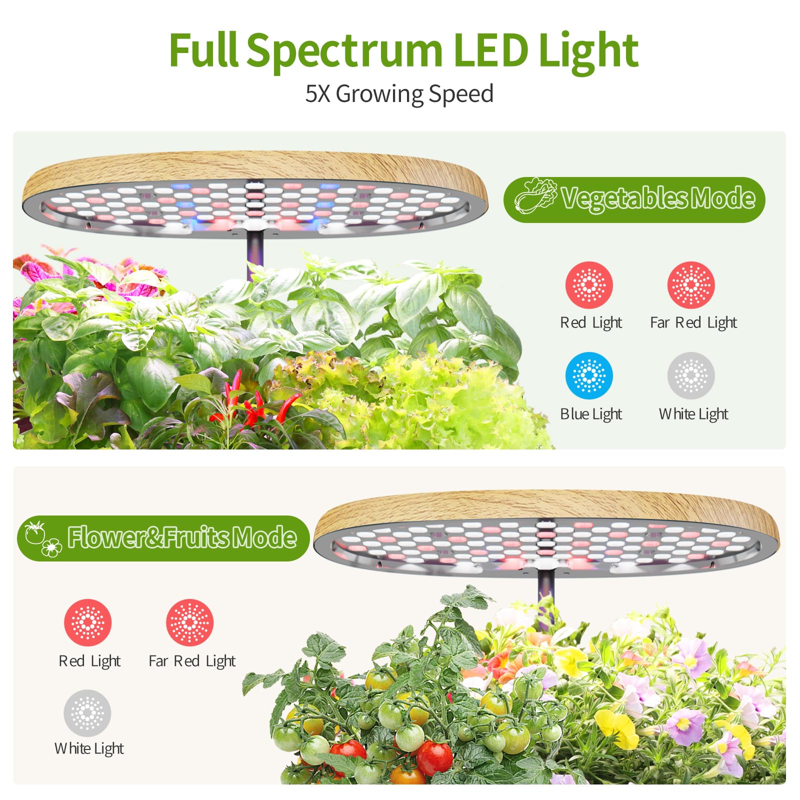 DRYADES 12 Pods Hydroponics Growing System Indoor Herb Garden with LED Growth Lamp Smart Water Pump Plant Germination Kit (No Seeds) Home Kitchen, Gift Ideas for Women Men