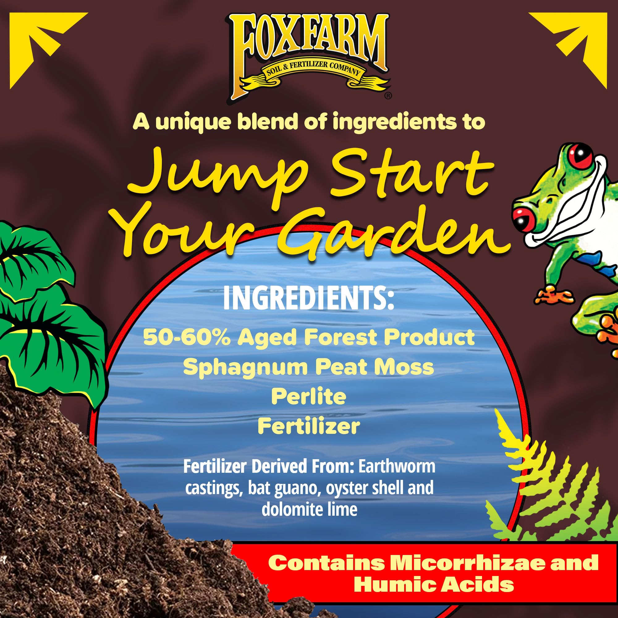 FoxFarm Happy Frog Potting Soil, 2cu ft (Pack of 2) - for Indoor/Outdoor Container Plants, Improves Root Efficiency, pH Adjusted for Optimal Nutrient Uptake - Contains Mycorrhizae and Humic Acids
