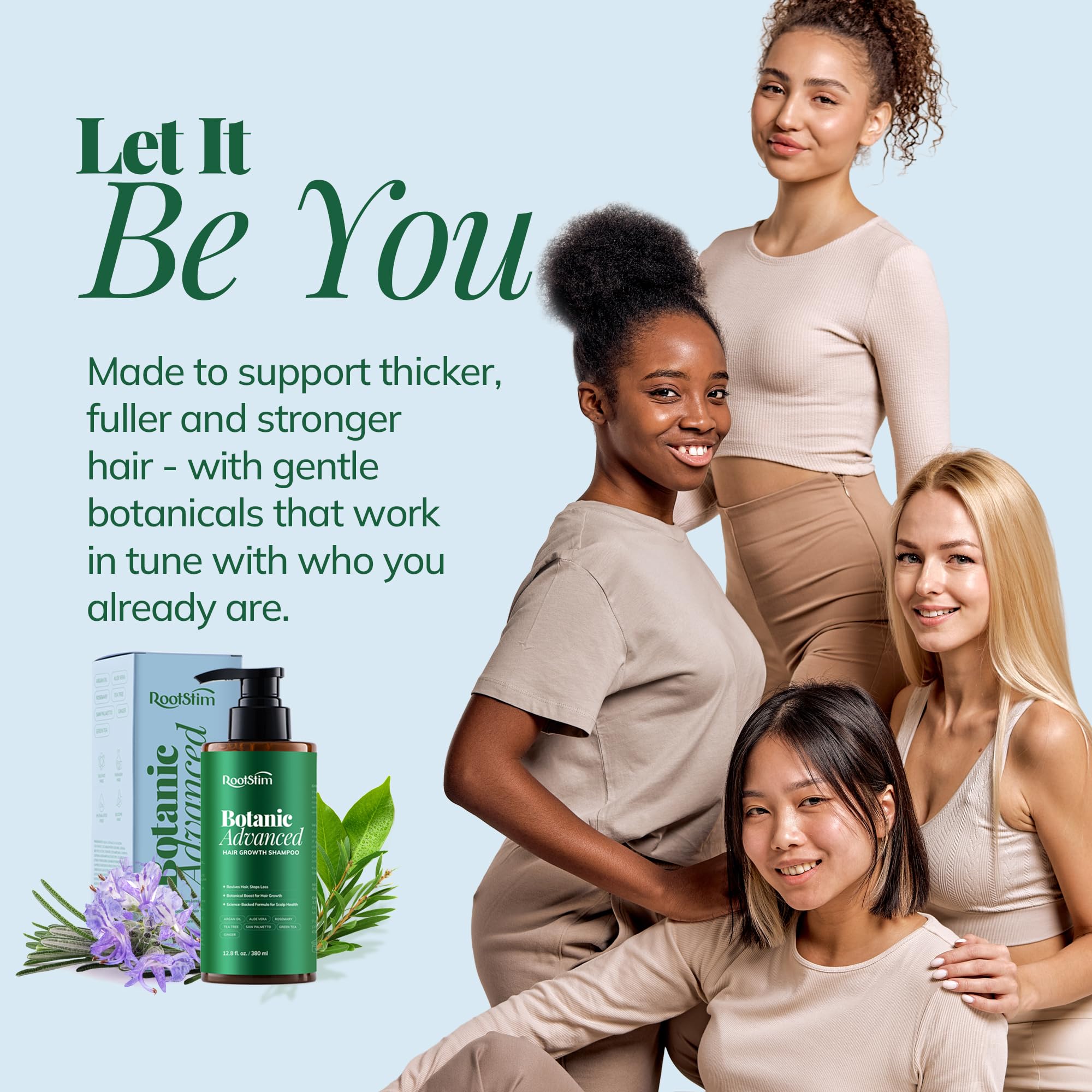 Anti Thinning Hair Growth Shampoo, Sulfate-Free Hair Loss Shampoo for Thinning Hair with Advanced and Natural Nutrient Rich Ingredients for All hair type, Improves Hair Volume, Strength and Texture