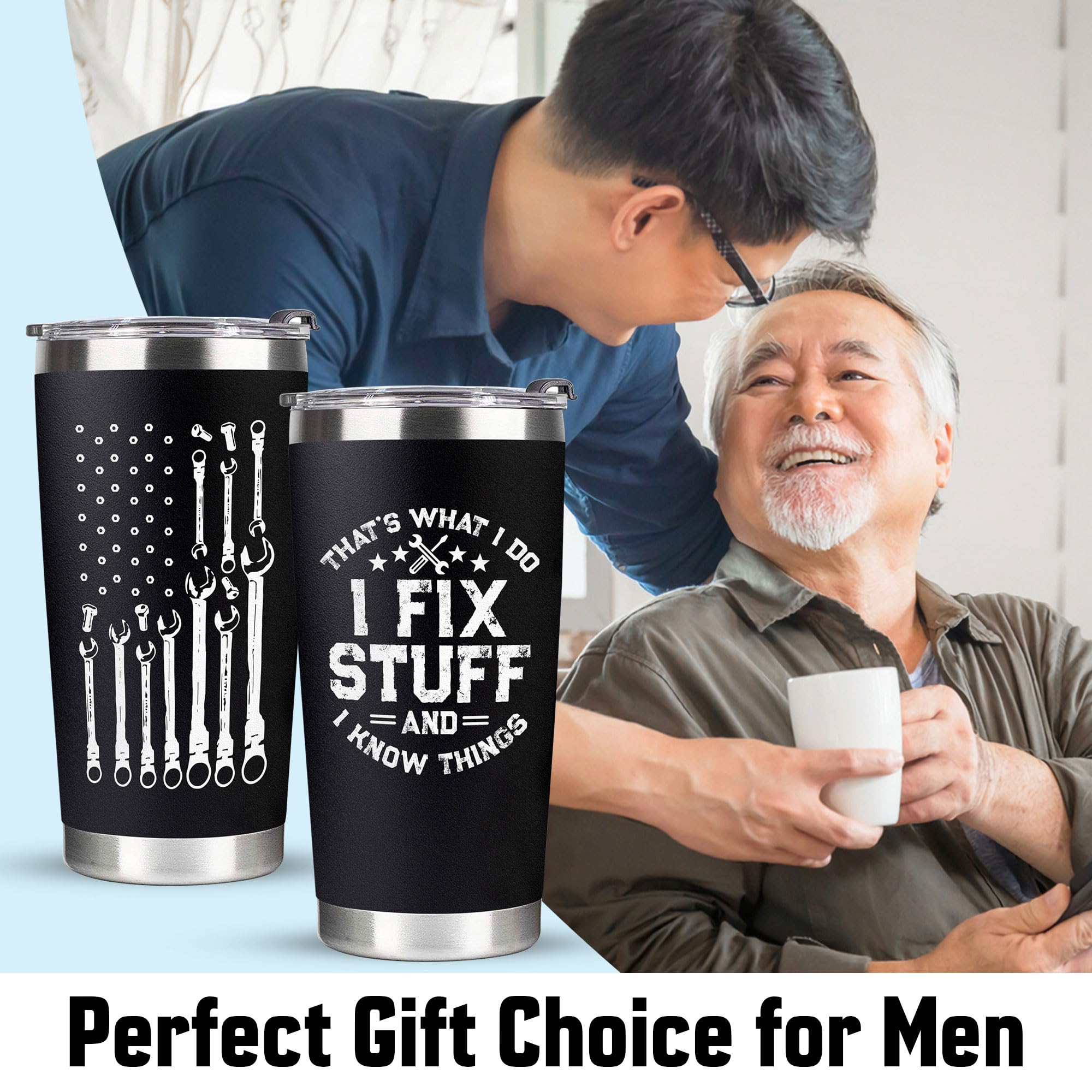 Father's Day Gifts for Dad, Men, Grandpa - Dad Gifts, Men Gifts - Birthday Gifts for Men, Dad - Men Birthday Gifts Ideas, Gag Gifts for Men, Best Gifts for Men, Funny Gifts for Men - Tumbler 20Oz