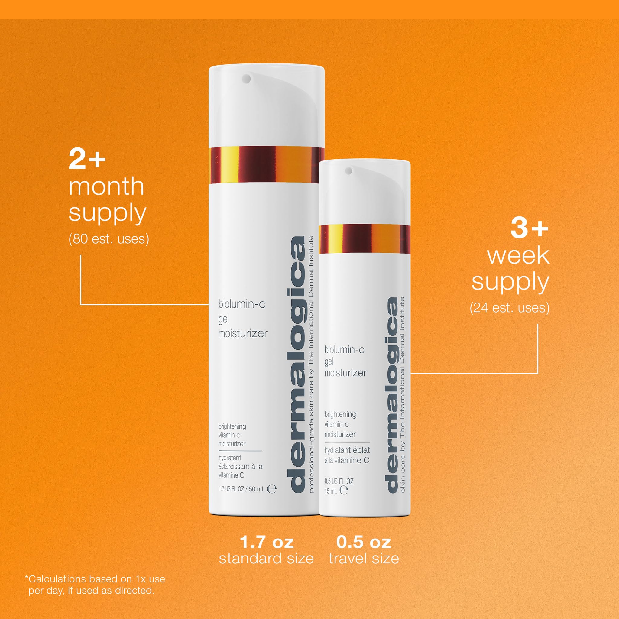 Dermalogica Biolumin-C Gel Moisturizer, Face Moisturizer with Hyaluronic Acid and Vitamin C - Boosts Radiance, Brightens, Provides Weightless Hydration, 1.7 Fl Oz