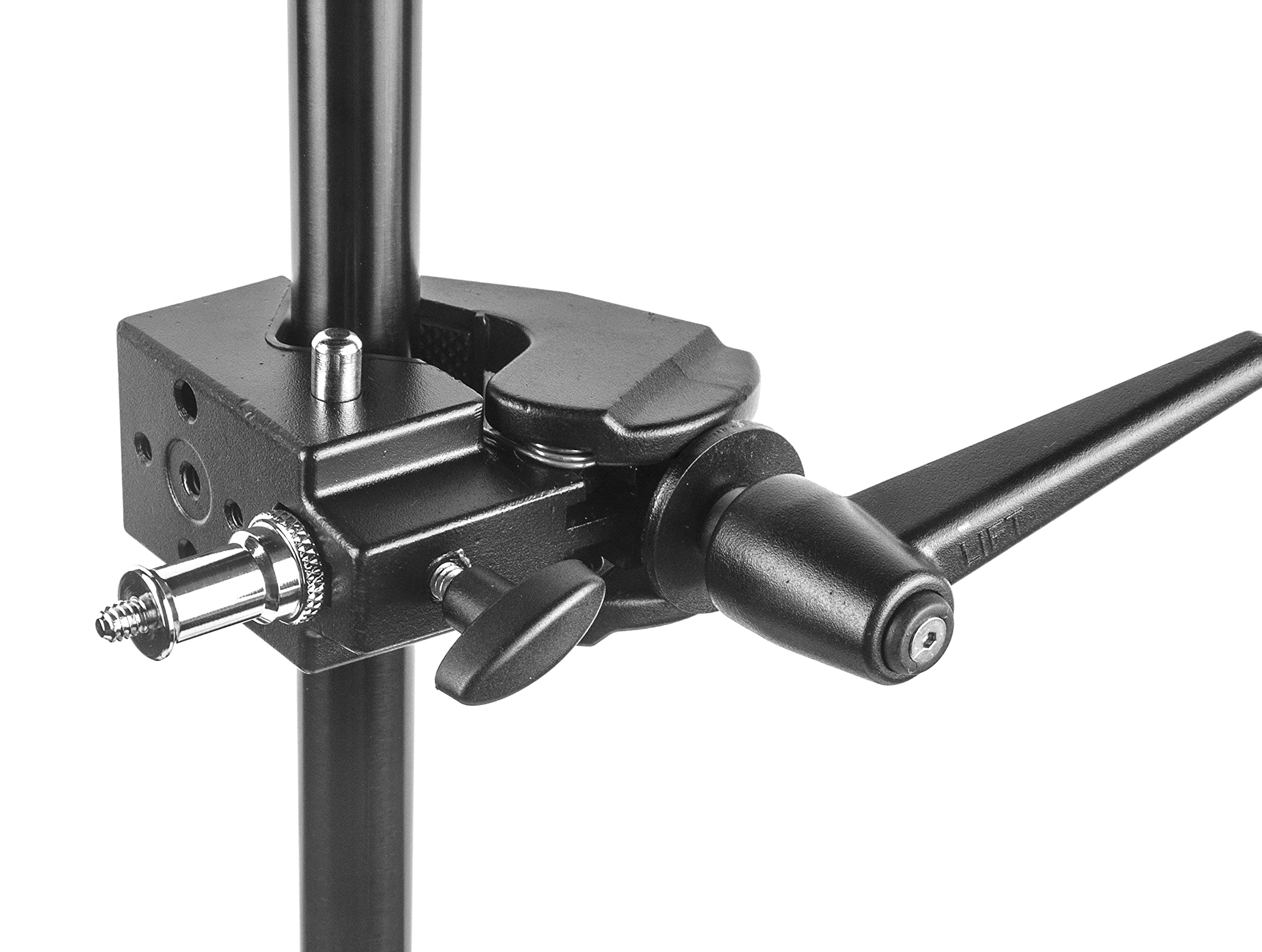 PHOCUS Super Clamp with Standard 5/8" Stud for Photography Studio Video Camera Lighting, Max Load 33lb /15kg, for Round Pipe and Flat Surface