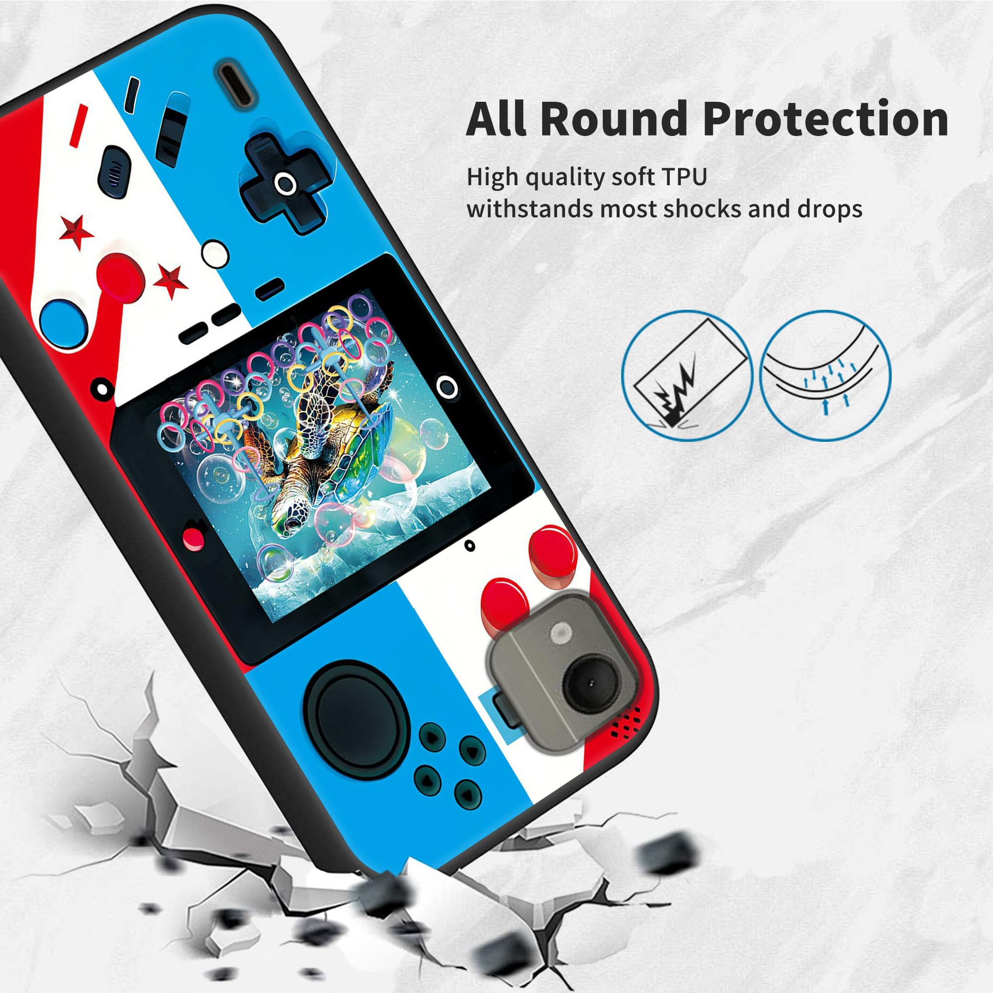 RYUITHDJP for Nokia C110 Phone Case 6.3" Game Player Kids Design, Phone Case for Nokia C110 Case TPU Stylish Protective Cover