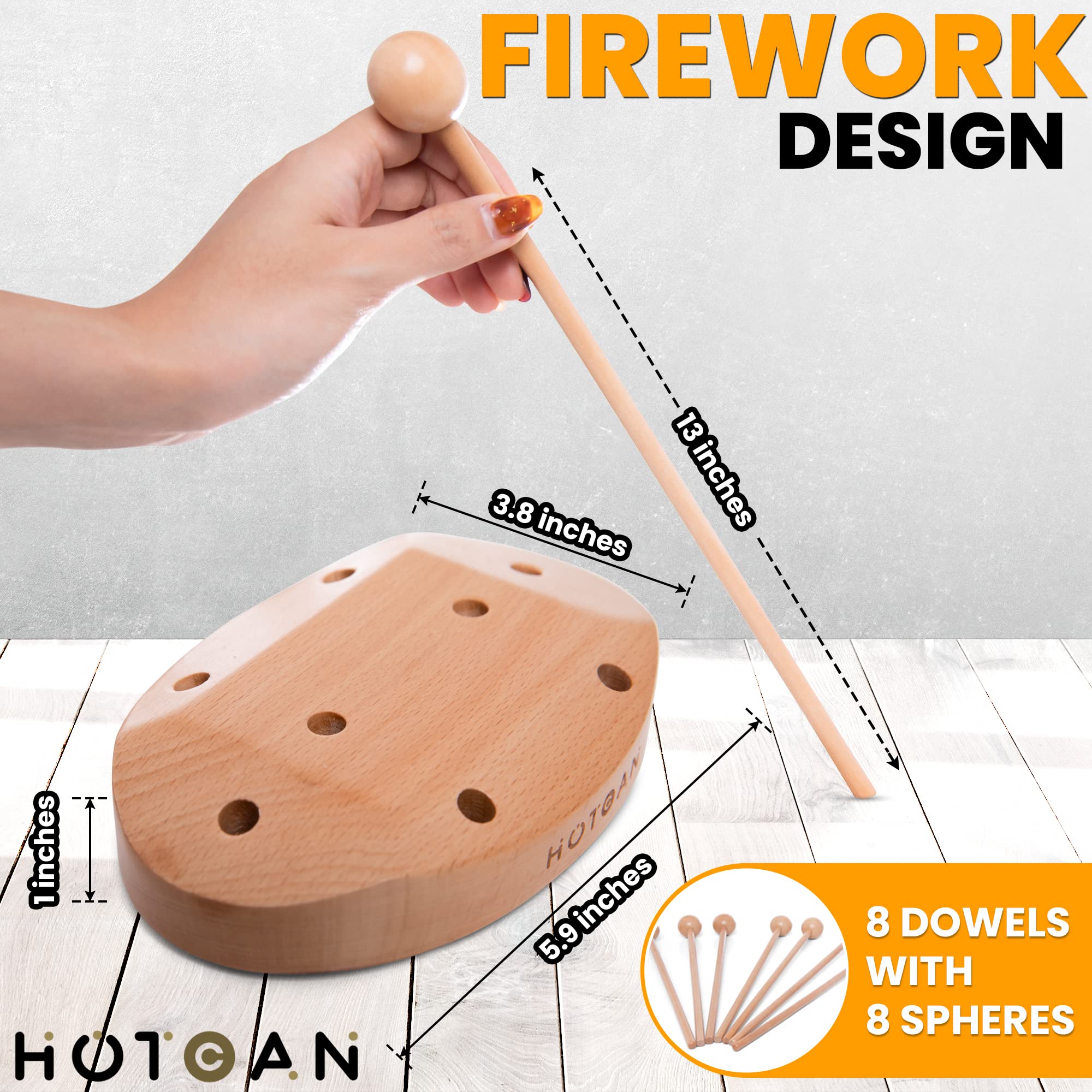 HOTCAN Beech Wood Plastic Bag Drying Rack - Reusable Bag & Bottle Dryer, Space-Saving Design for Kitchen, Easily Assembled and Disassembled for Storage