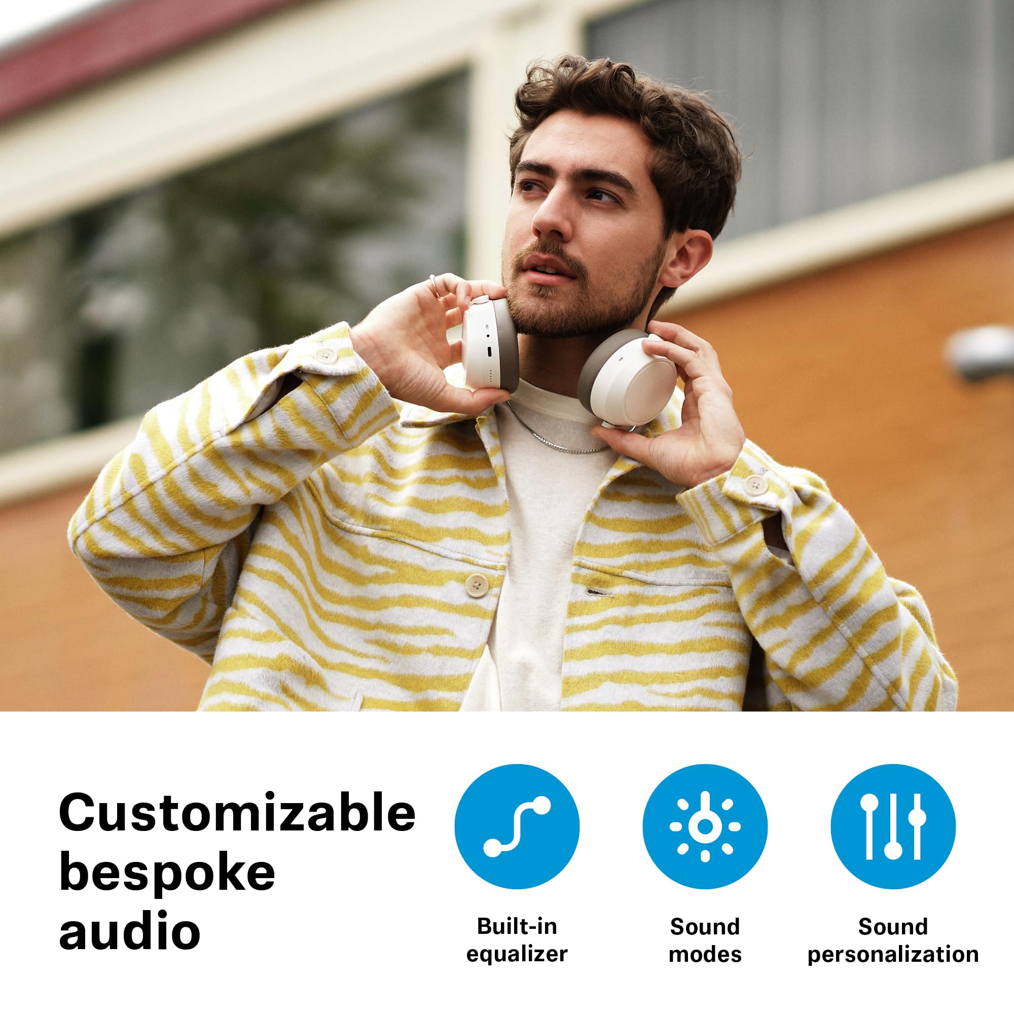 Sennheiser Momentum 4 Wireless Headphones, Bluetooth for Crystal-Clear Calls w/Adaptive Noise Cancellation, 60h Battery Life, Customizable Sound & Lightweight Folding Design, Graphite