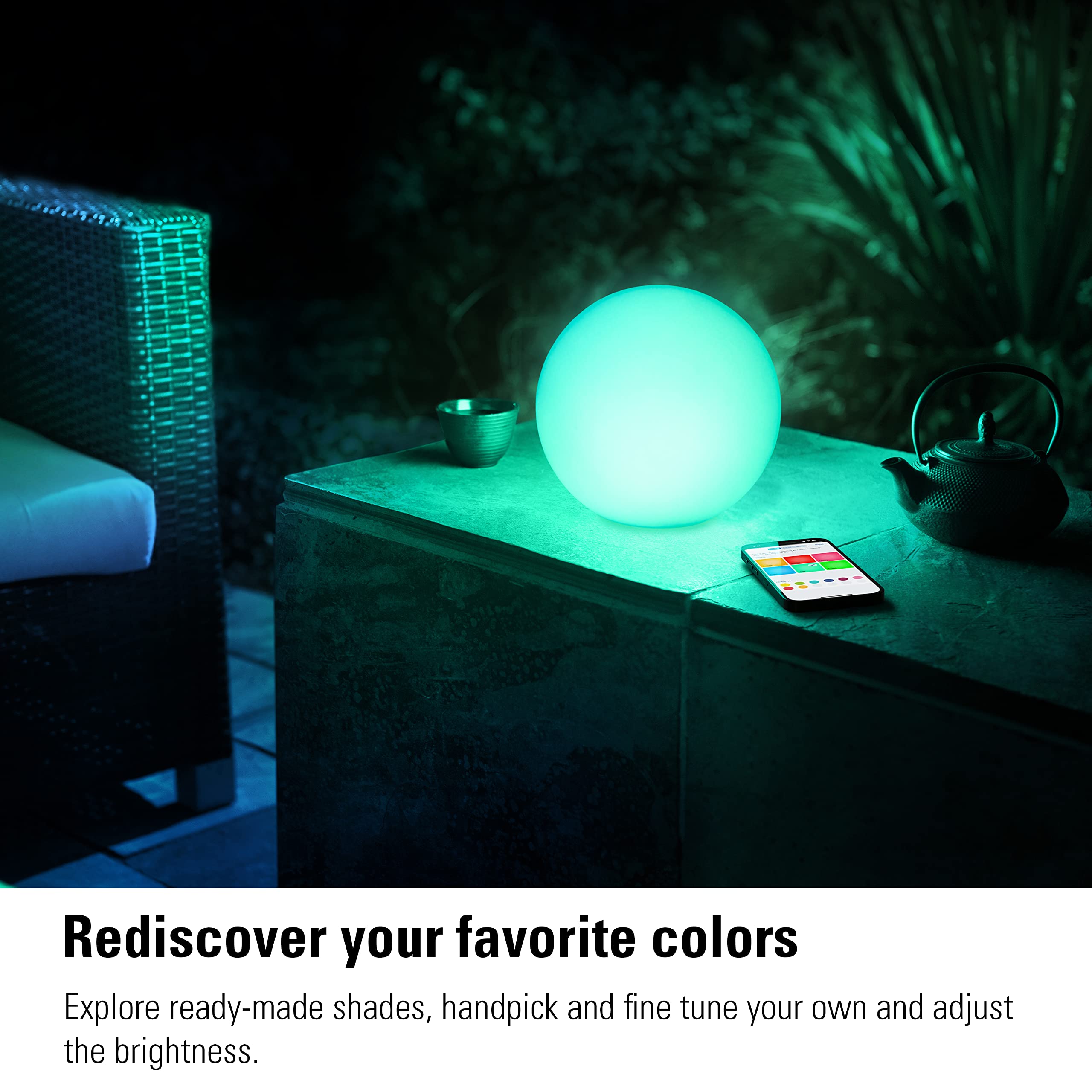 Eve Flare - Portable Smart LED Lamp with Apple HomeKit Technology, IP65 Water Resistance and Wireless Charging, Bluetooth & Thread