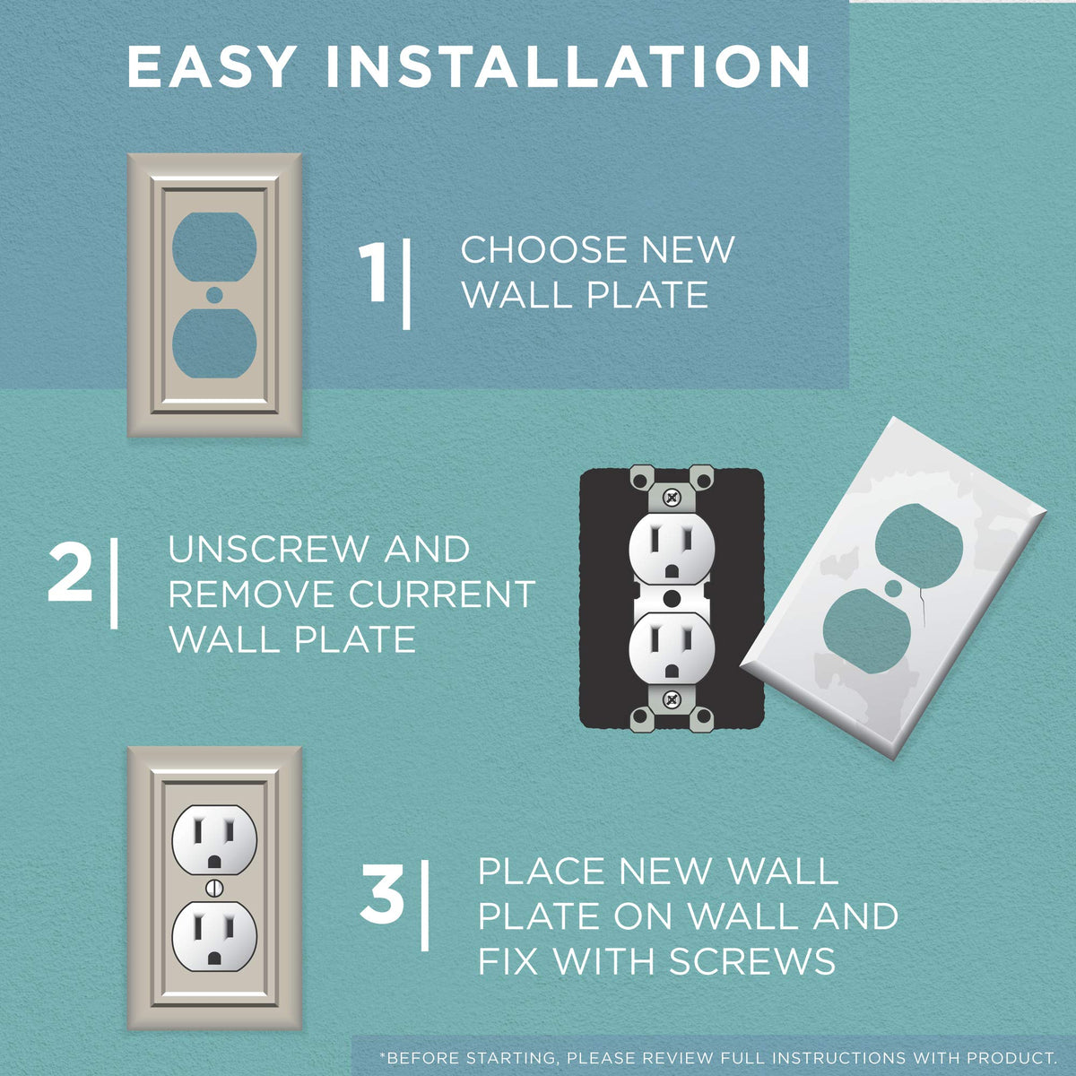 Franklin Brass Architectural (1-Pack) Decorative Light Switch Cover Matte Black 1-Gang Decorator/Rocker Wall Plate Electrical Outlet Guard 64216