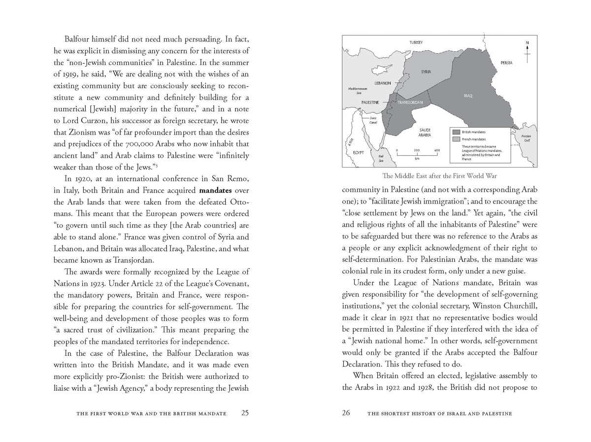 The Shortest History of Israel and Palestine: From Zionism to Intifada