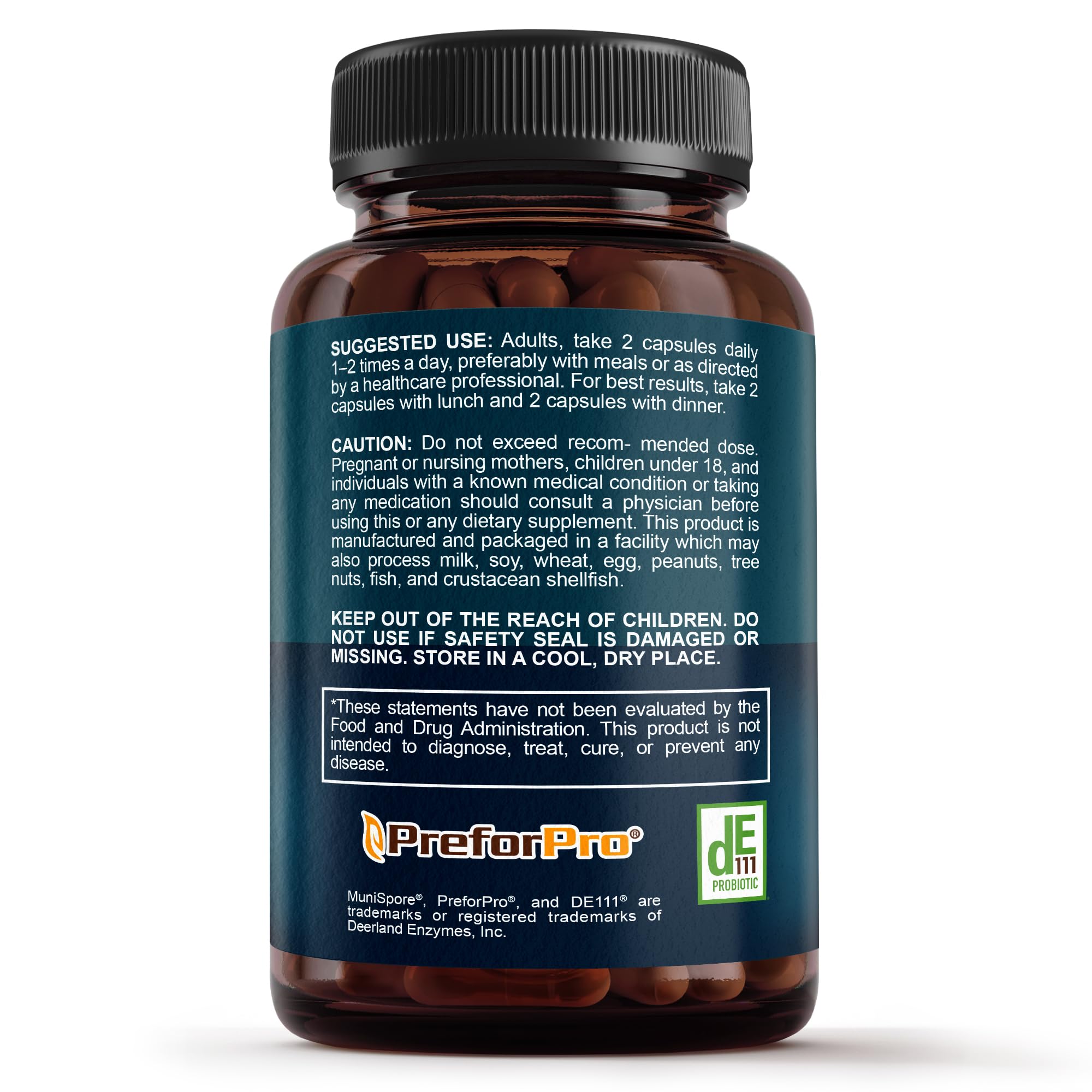 Premium 4-in-1 Probiotic Prebiotic, Postbiotic & Digestive Enzymes for Men & Women – Supports Gut, Digestion & Immunity –Complete Gut Health with Pre, Post, Probiotics & Digestive Enzymes–60 Capsules