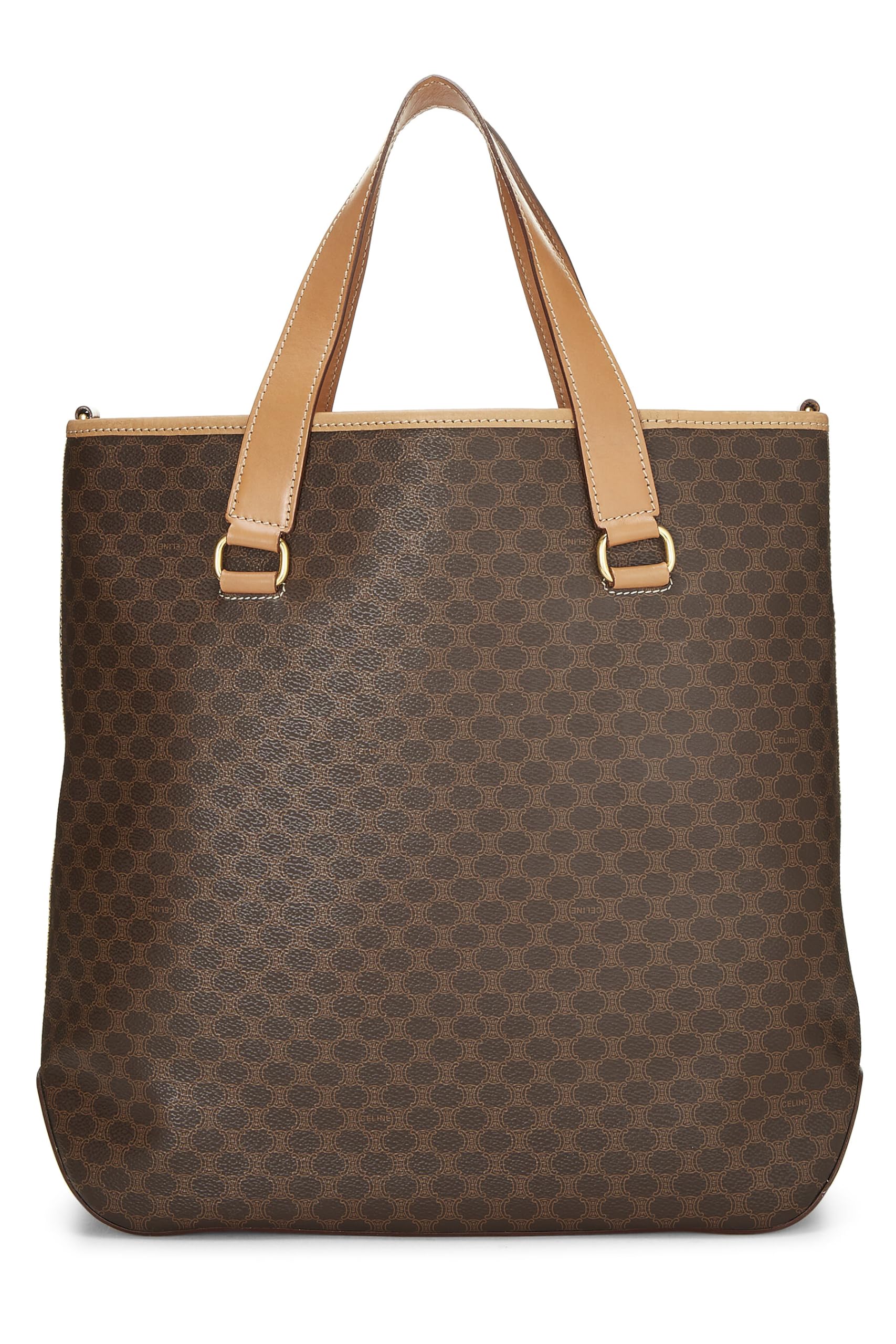 Céline, Pre-Loved Brown Macadam Tote, Brown