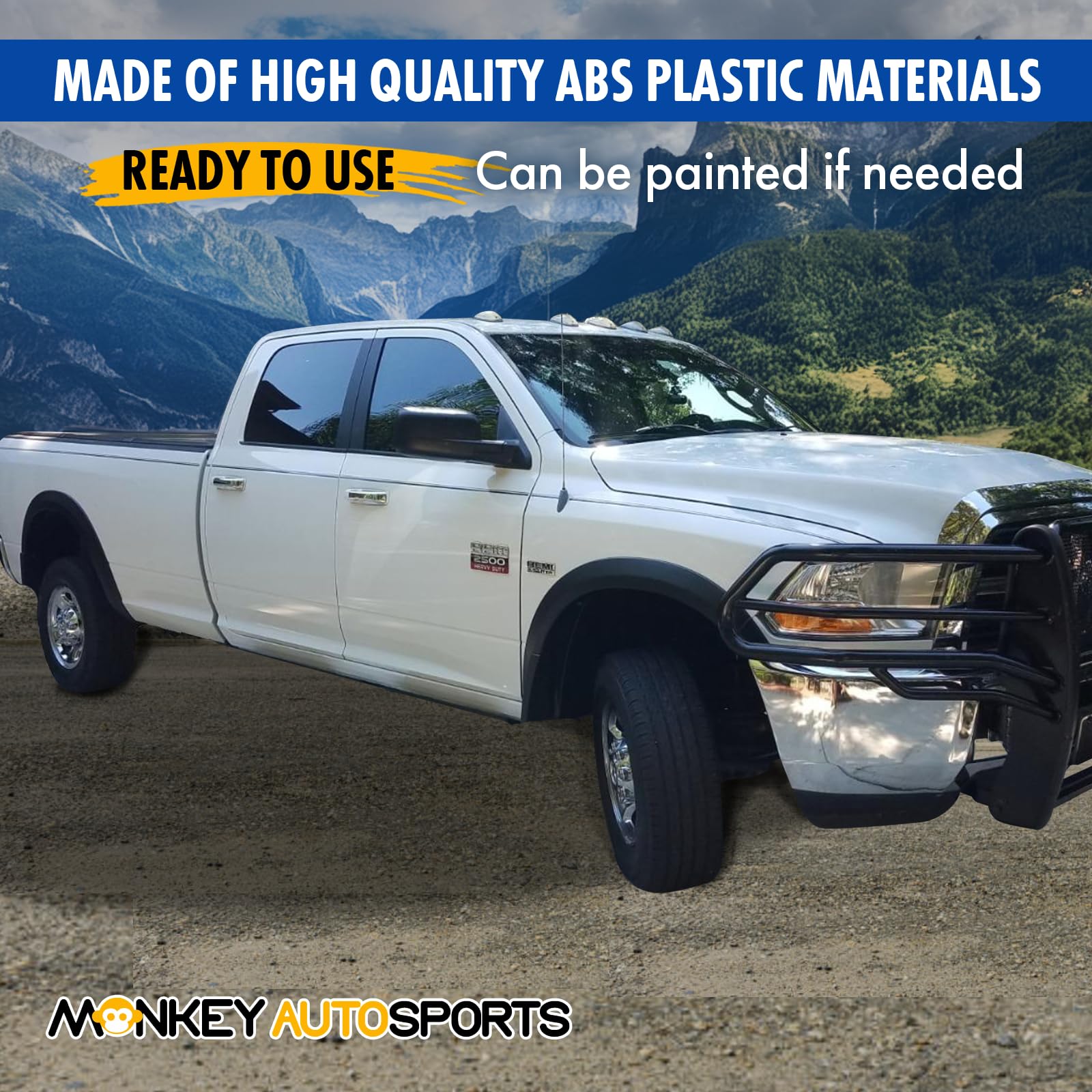 Dodge Ram 2500/3500 Factory/OE Design Fender Flares. 2010-2018 Models. Set of 4