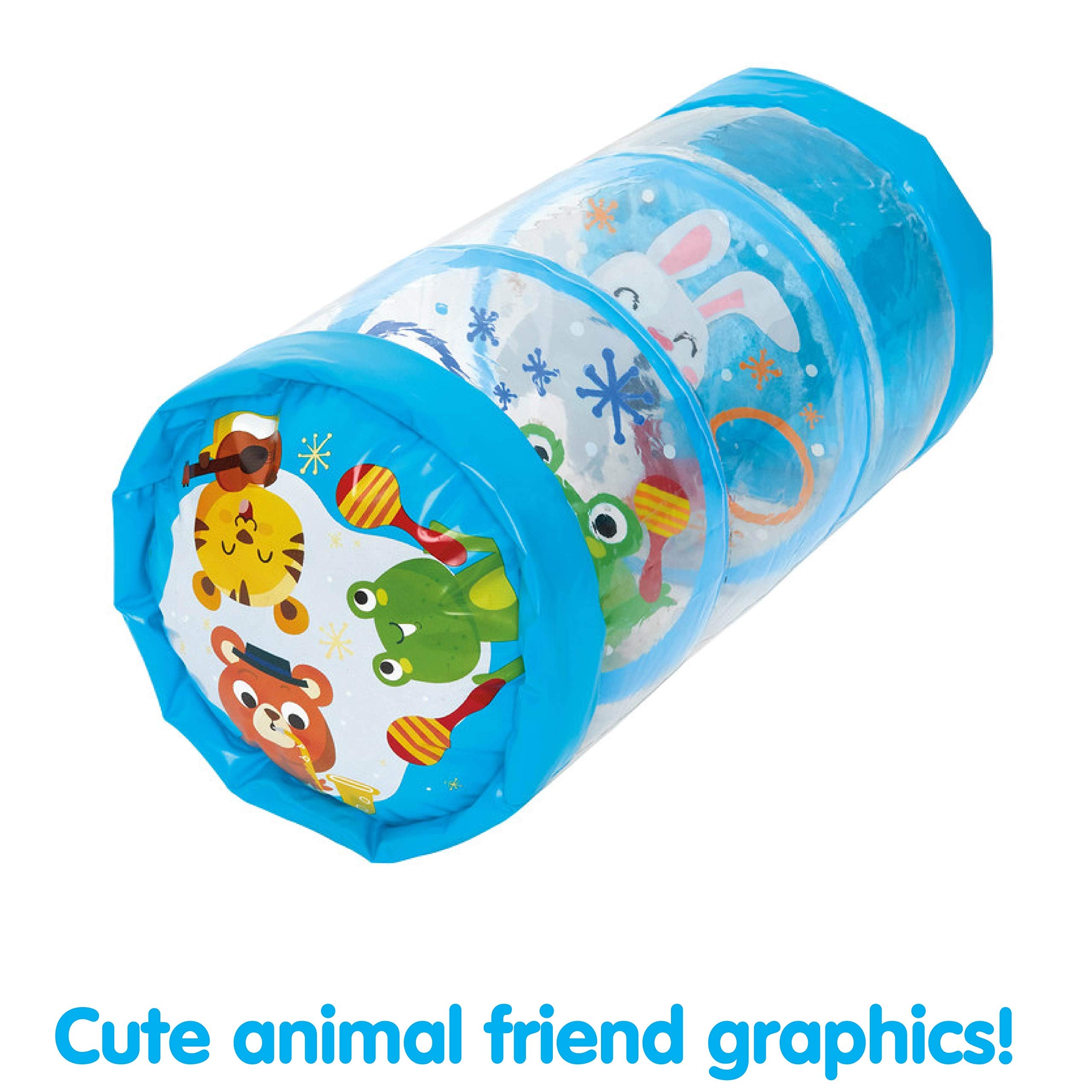 Kidoozie Animal Friends Jumbo Roller - Tummy Time Toy for Infants and Toddlers Ages 6-18 Months