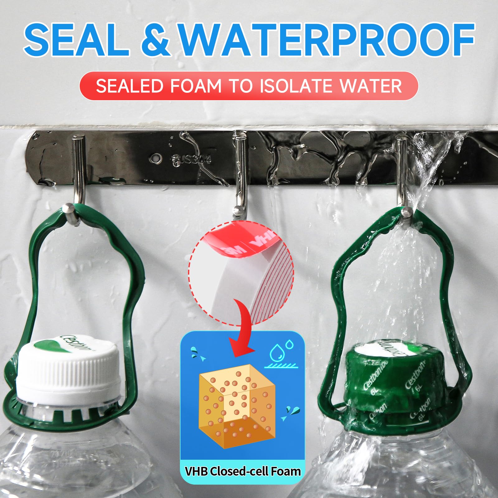 PHIXBEAR Double Sided Tape Heavy Duty 0.6mm, Made of 3M, Strong Foam Adhesive Mounting Tape, Waterproof and High Temp Resistant, Ideal for Home Decor, Car Accessories, Spoilers 1.18 in X 10 FT