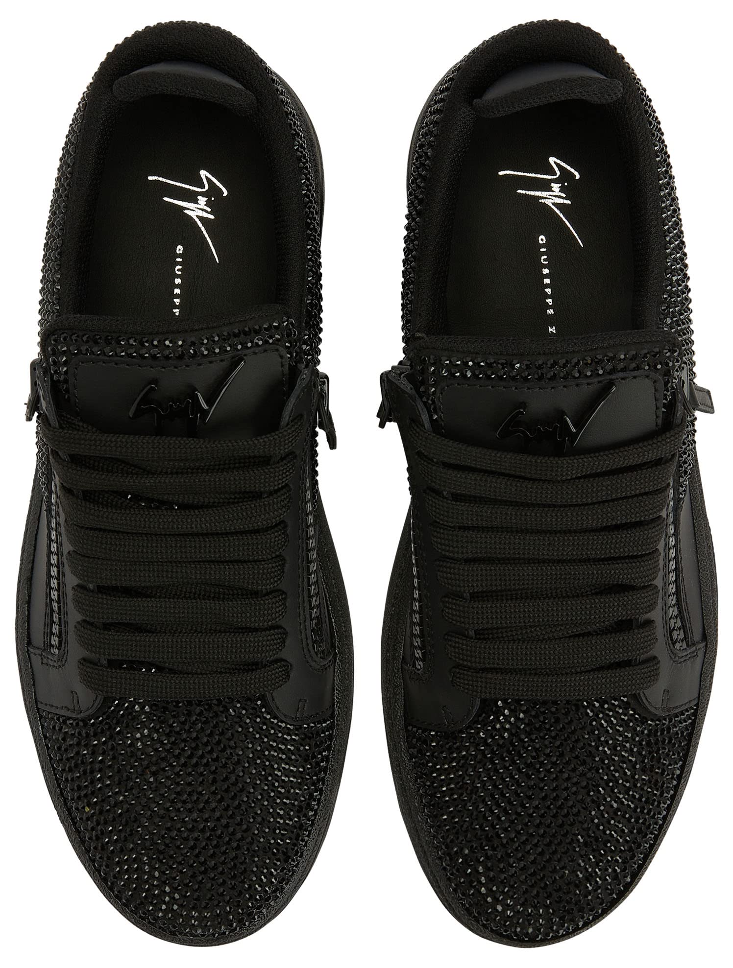 Giuseppe Zanotti, Gz94 Low-Top Sneakers Leather, 8, Black