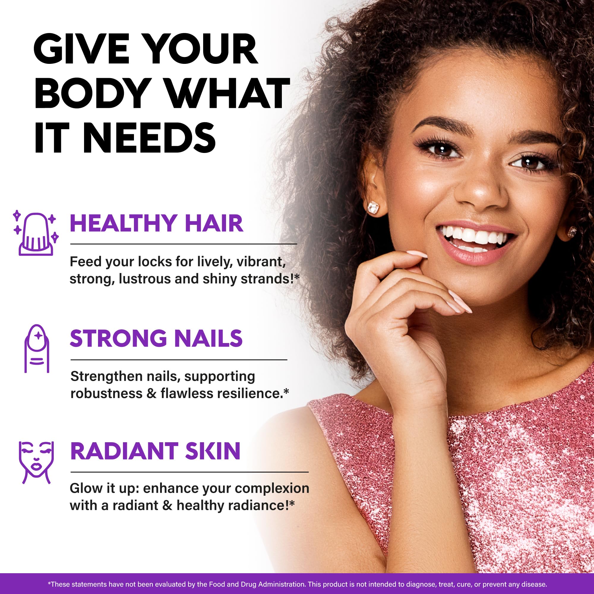 Biotin Gummies with Collagen - Hair Growth Support Skin, & Nail Strength - for Women & Men - Biotin 10000mcg | Keratin | Hyaluronic Acid | B-Complex | Saw Palmetto - Sugar-Free, Mixed Berry, Pack of 2