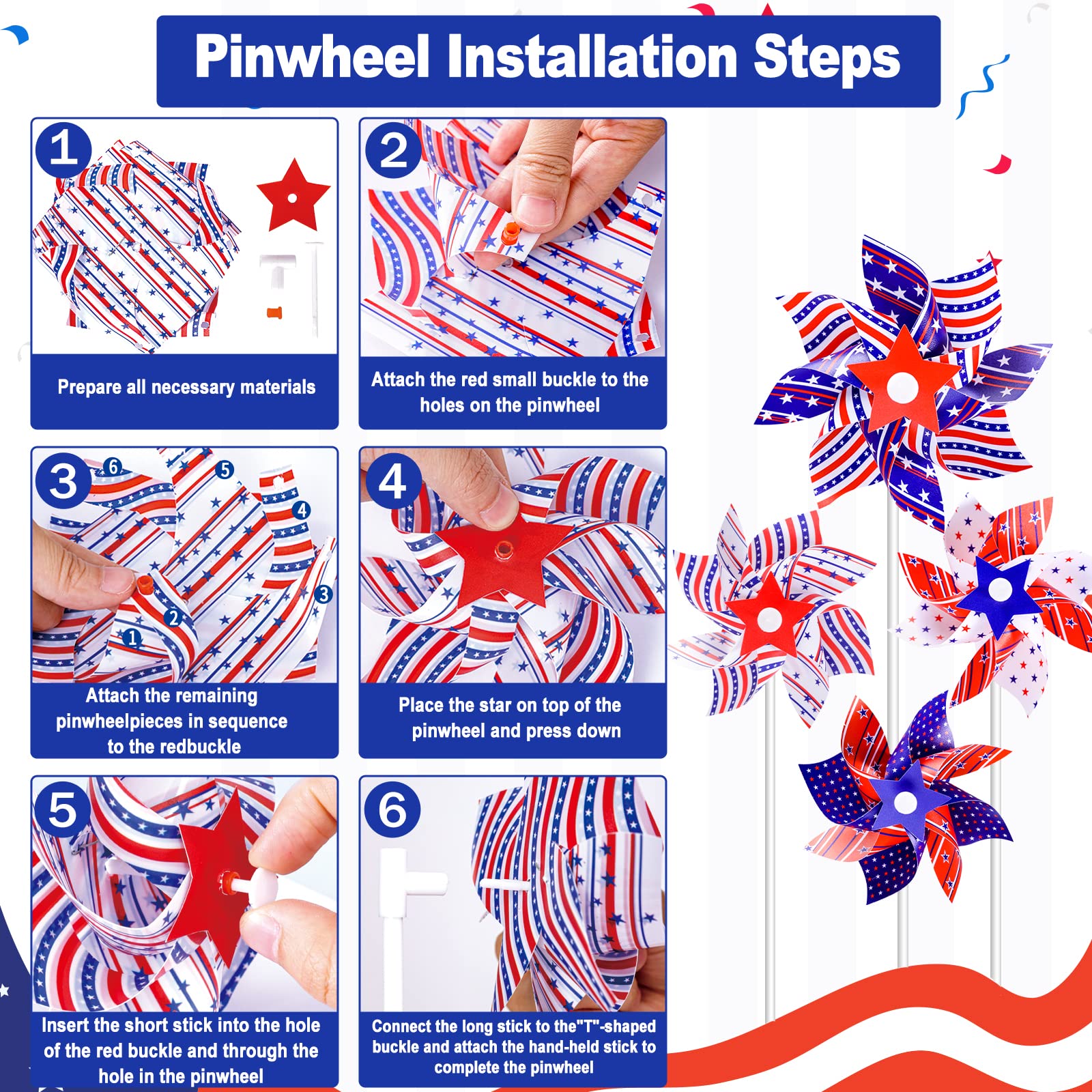 4th of July Accessories, 138Pcs Patriotic Party Favors Supplies Set Fourth of July Decorations Independence Day Celebrations Memorial Day Decor Classroom Prizes for kids