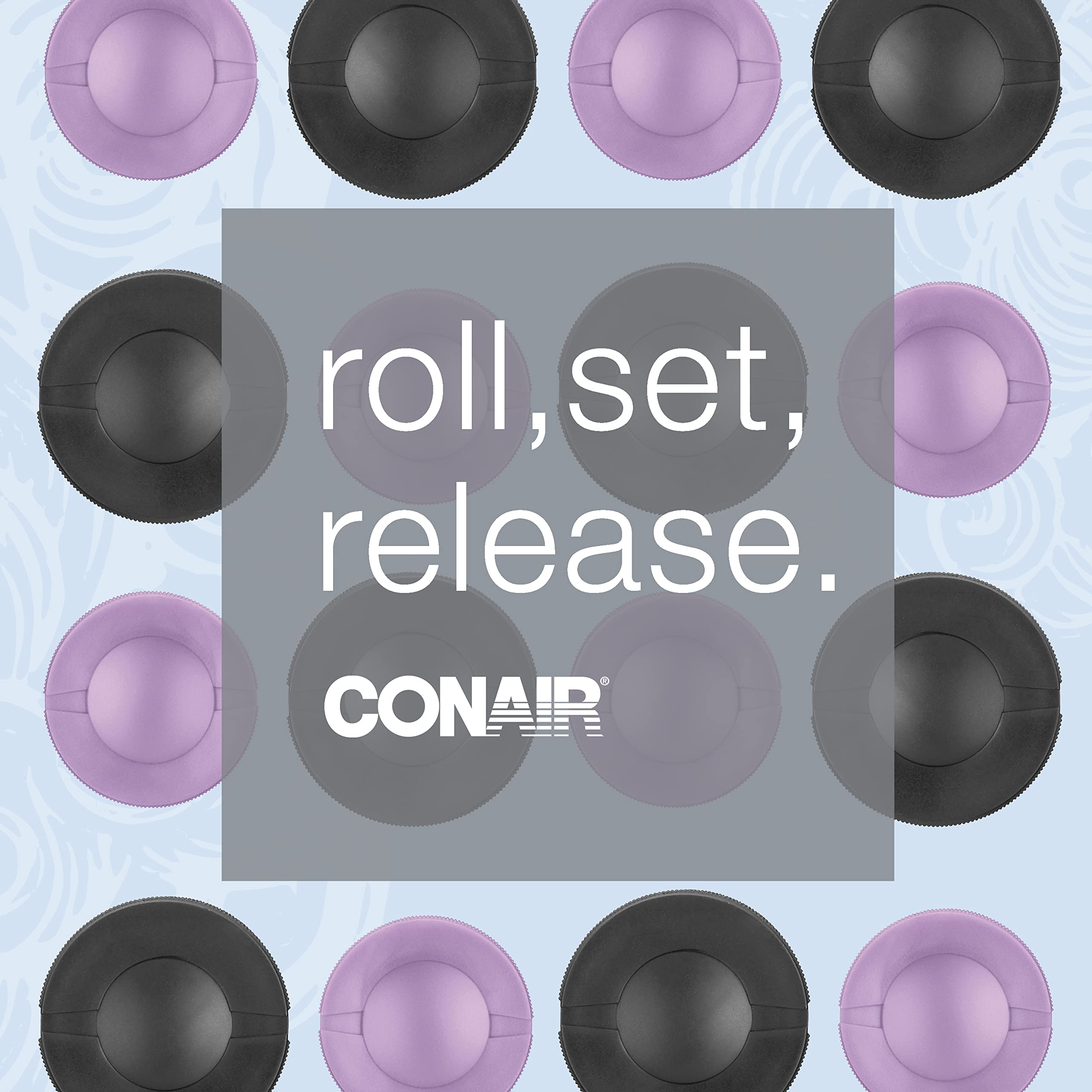 Conair Hot Rollers Hair Curlers for Long, Medium and All Hair | Heated Rollers with Hair Roller Clips Included | 1 1/2-inch and 1 3/4 inch Rollers | Amazon Exclusive