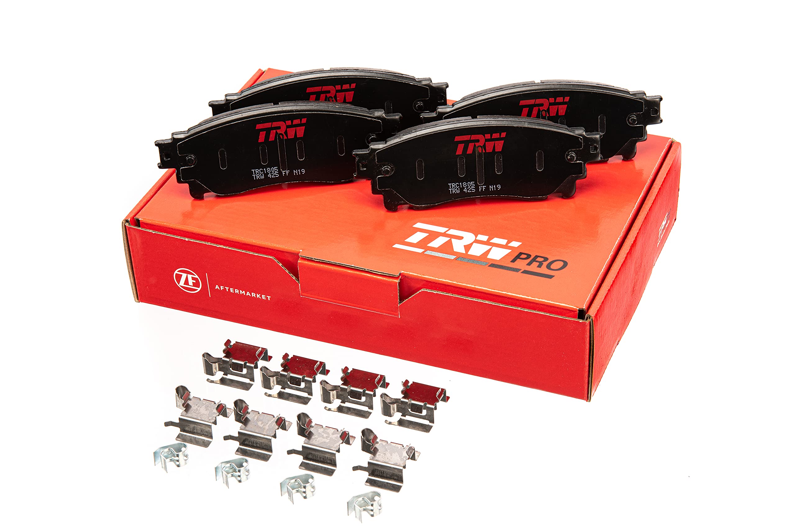 TRW Pro TRC1056 Disc Brake Pad Set For Dodge Charger 2006-2010, Front, And Other Applications