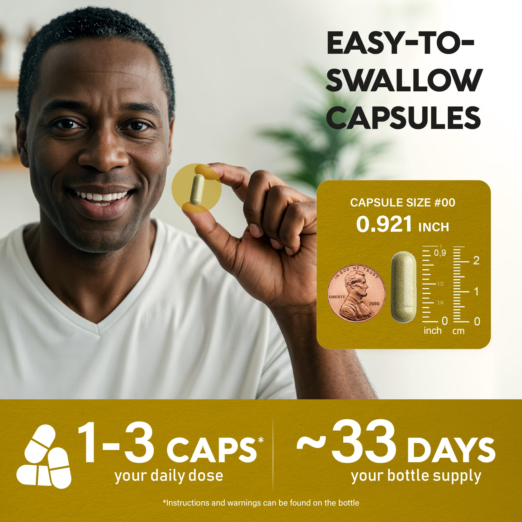 Ashwagandha Supplements 1800mg - USDA Organic Ashwagandha for Women & Men - Clinically Effective Strength for Stress Relief & Sleep - Powder & Root Extract 2.5% Withanolides - Made in USA 100 Capsules