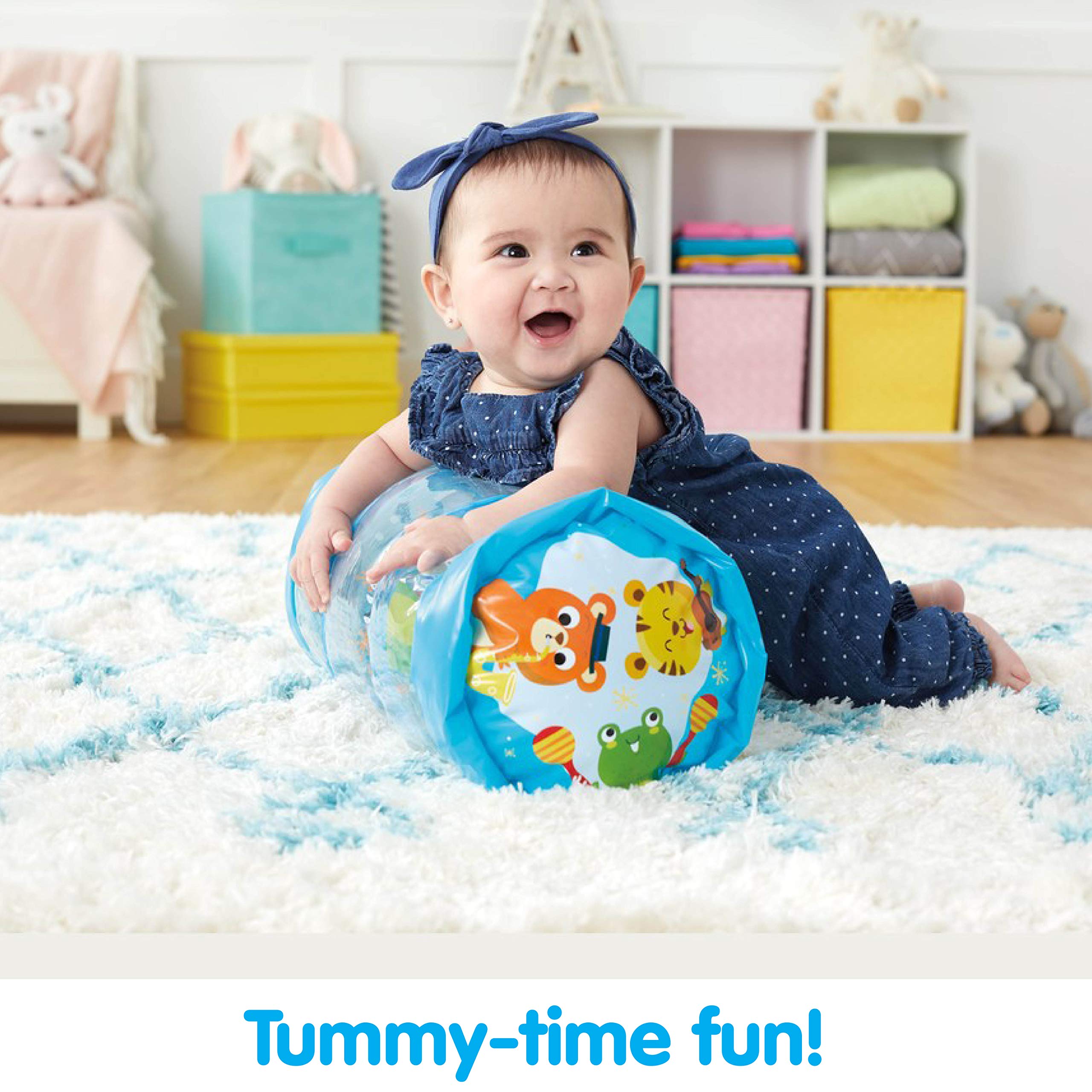 Kidoozie Animal Friends Jumbo Roller - Tummy Time Toy for Infants and Toddlers Ages 6-18 Months