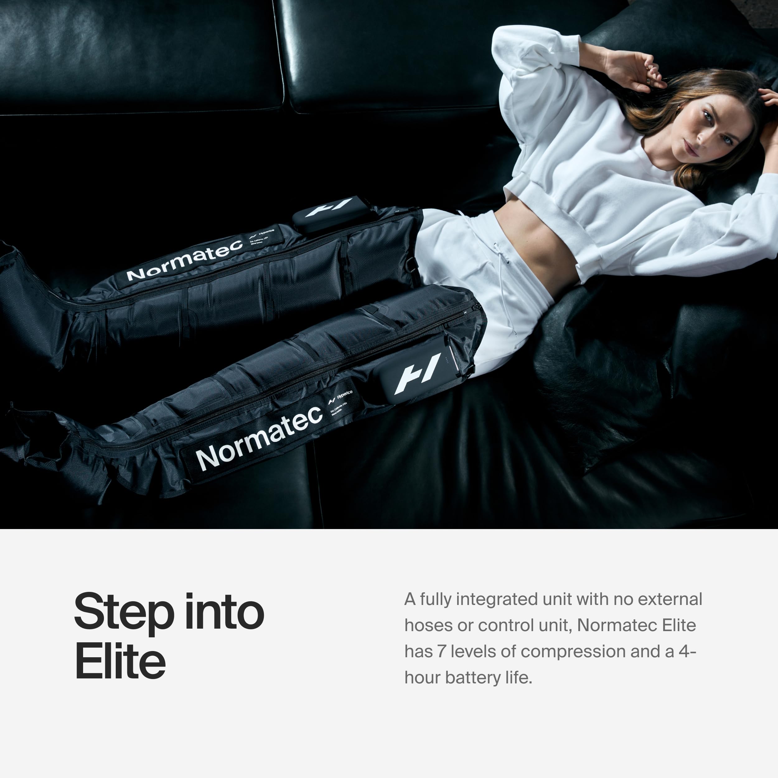 Hyperice Normatec Elite - Standard Size - Cordless Recovery System with Patented Dynamic Compression Massage Technology