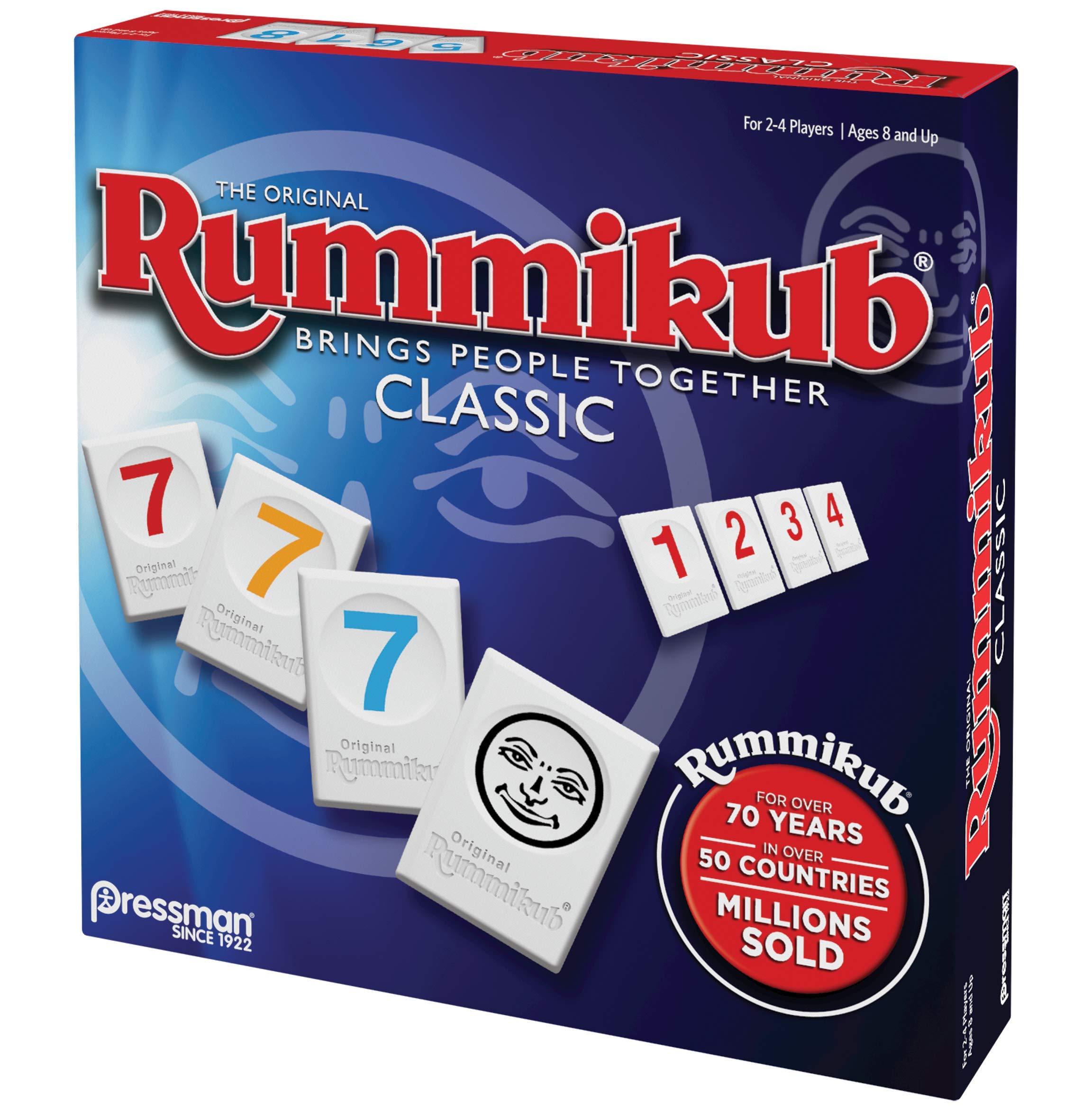 Pressman Rummikub - The Original Rummy Tile Game | Exciting Family Game of Strategy and Luck | Promotes STEM Skills | For Kids, Teens, Adults | 2-4 Players, Ages 8+