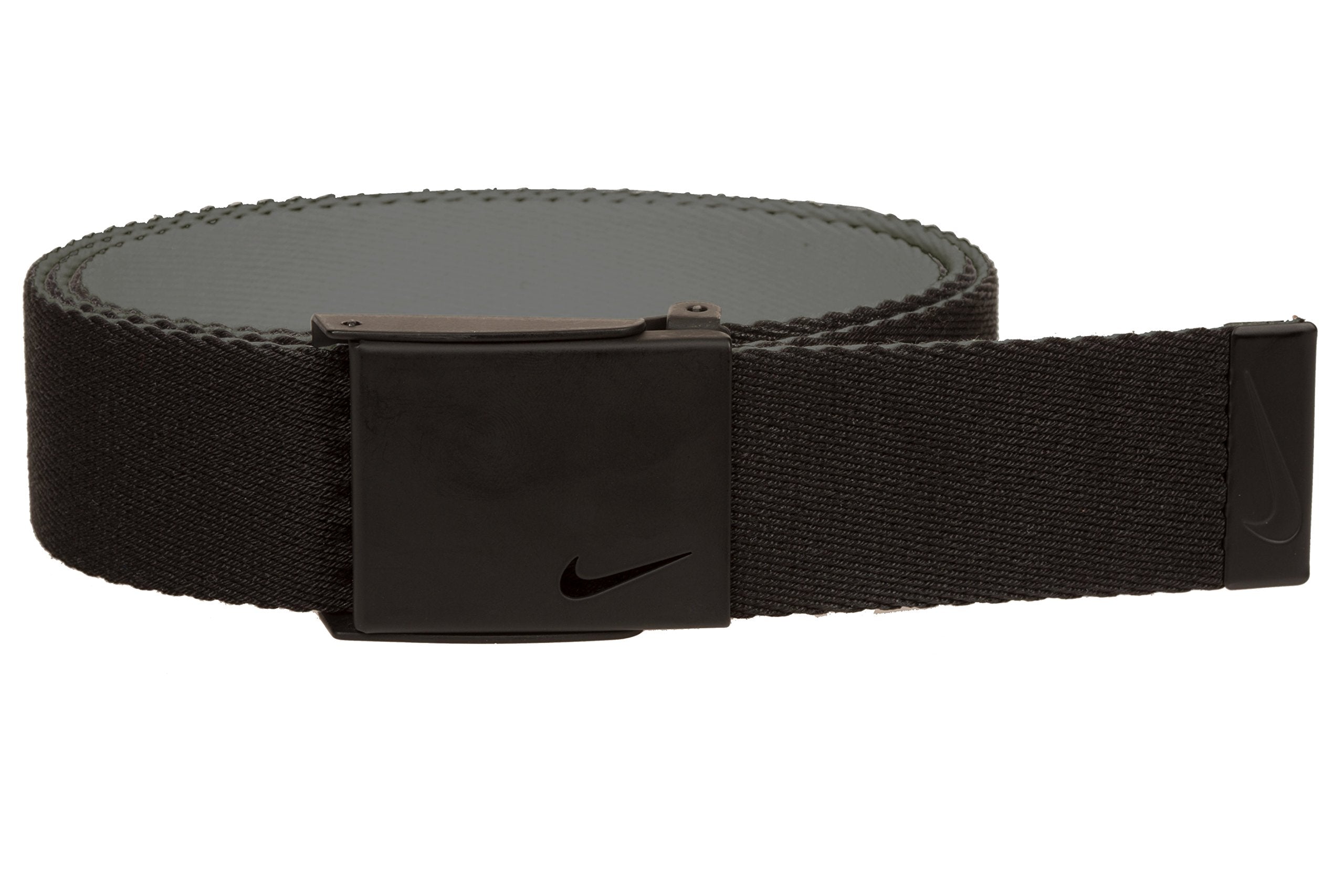 NIKE Men's Standard New Tech Essentials Reversible Web Belt, Black/Charcoal, One Size