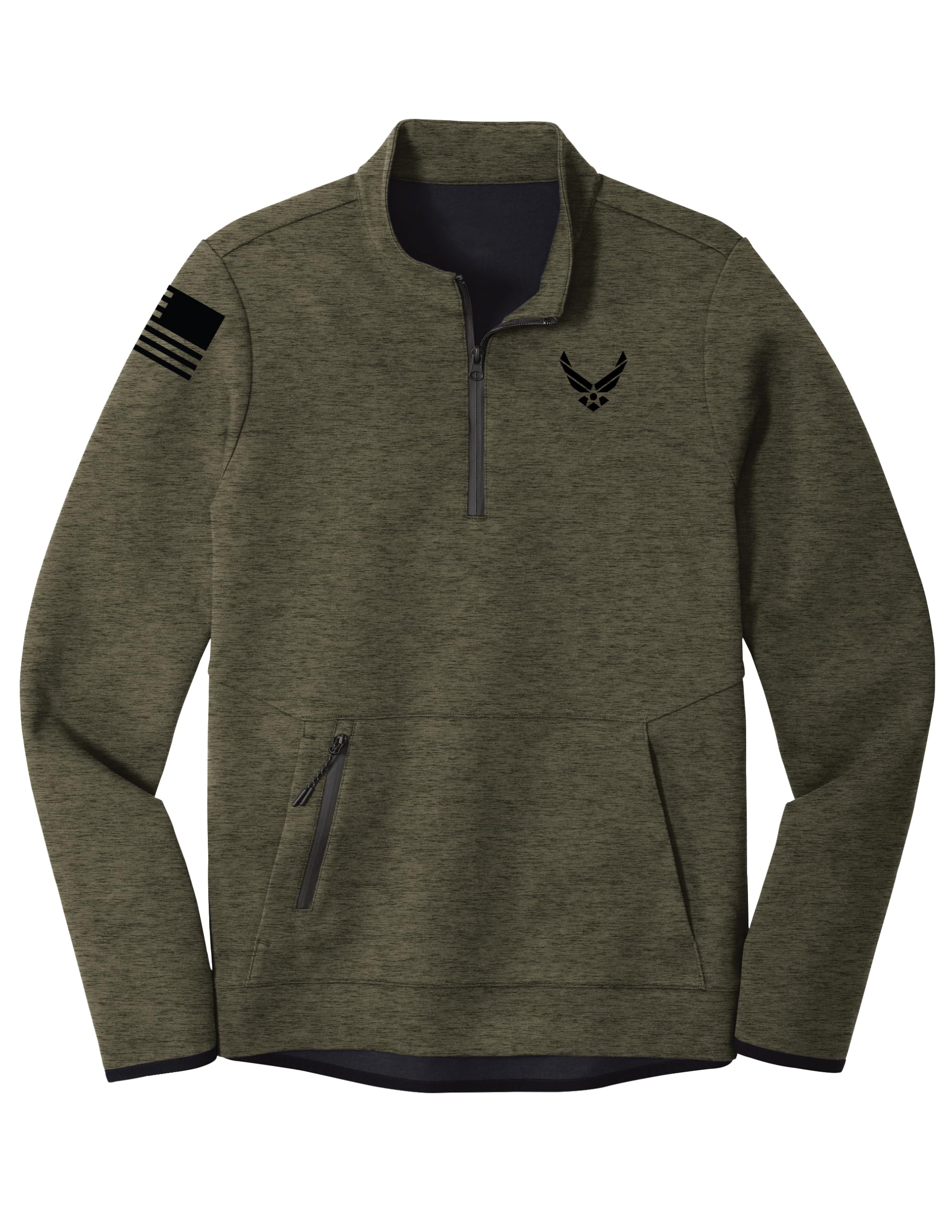 Air Force Quarter Zip (3X, Green)