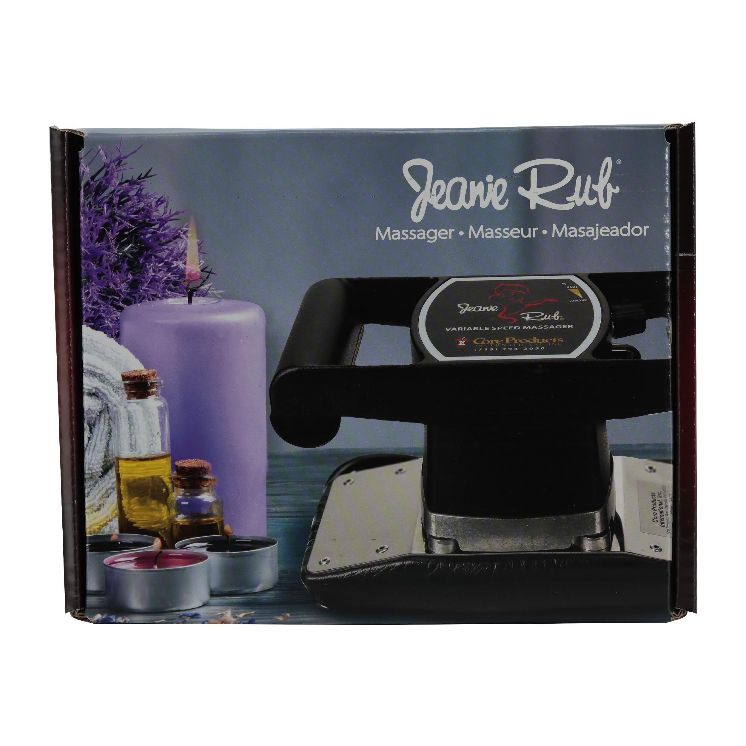 Core Products Jeanie Rub Variable Speed Massager, Deep Tissue Massage, Orbital Action for Back & Body, Premium Quality