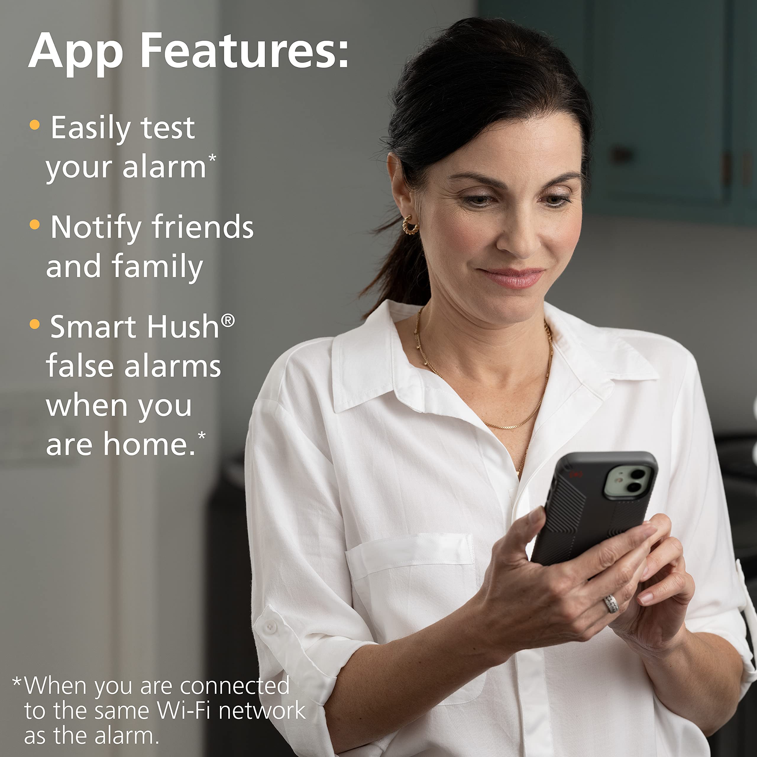 Kidde Smart Smoke Detector, WiFi, Alexa Compatible Device, Hardwired w/Battery Backup, Voice & App Alerts