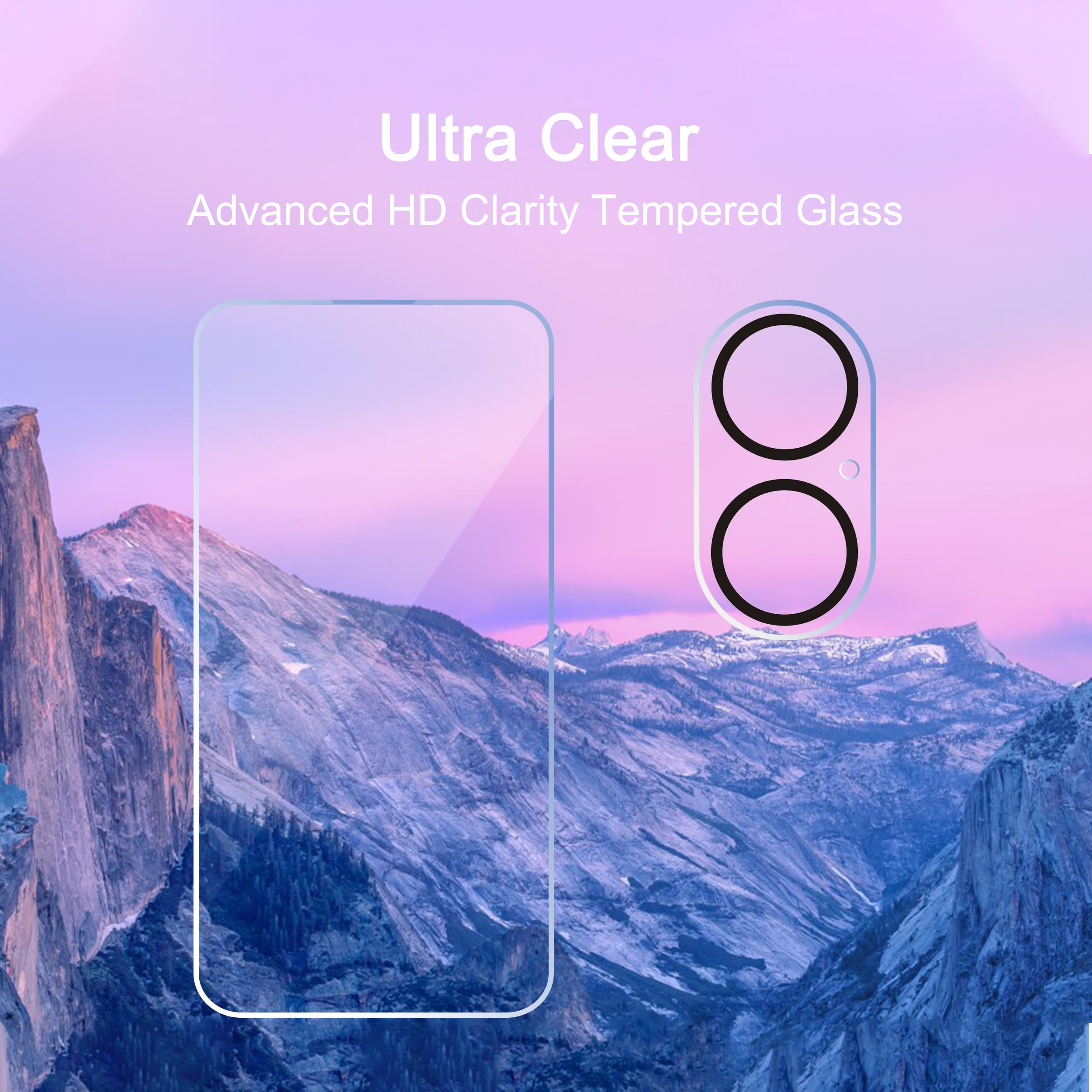 Ailun 3 Pack Screen Protector for iPhone 16 [6.1 inch] + 3 Pack Camera Lens Protector with Installation Frame,Case Friendly Tempered Glass Film,[9H Hardness] - HD [6 Pack]